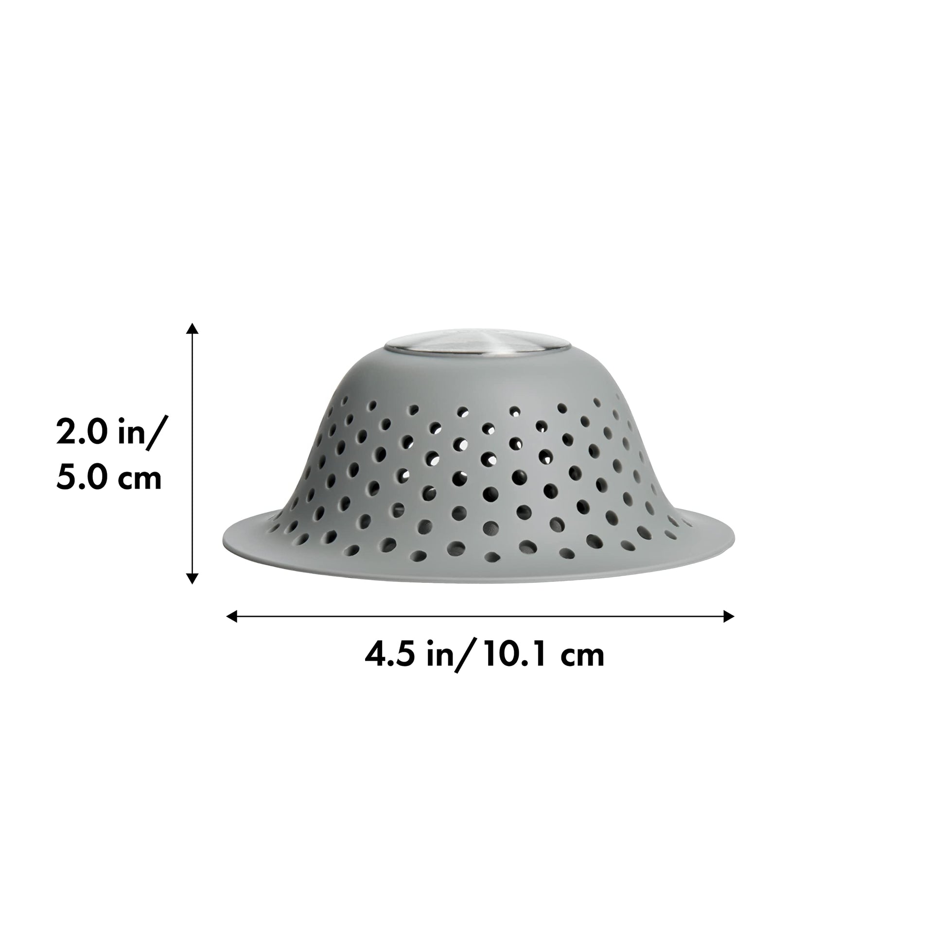 OXO Good Grips Silicone Shower & Tub Drain Protector, Hair Drain Catcher