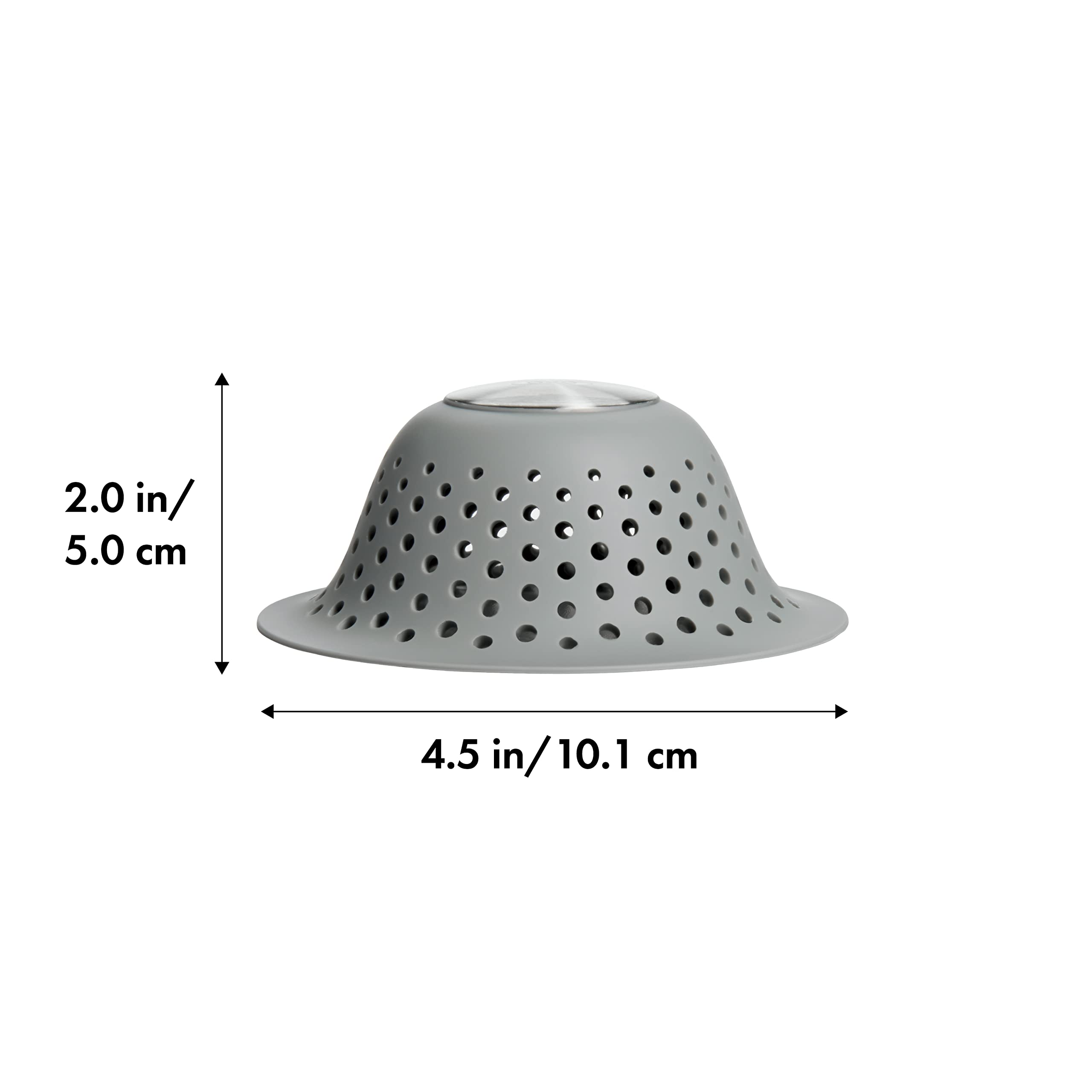 OXO Good Grips Silicone Shower & Tub Drain Protector, Hair Drain Catcher
