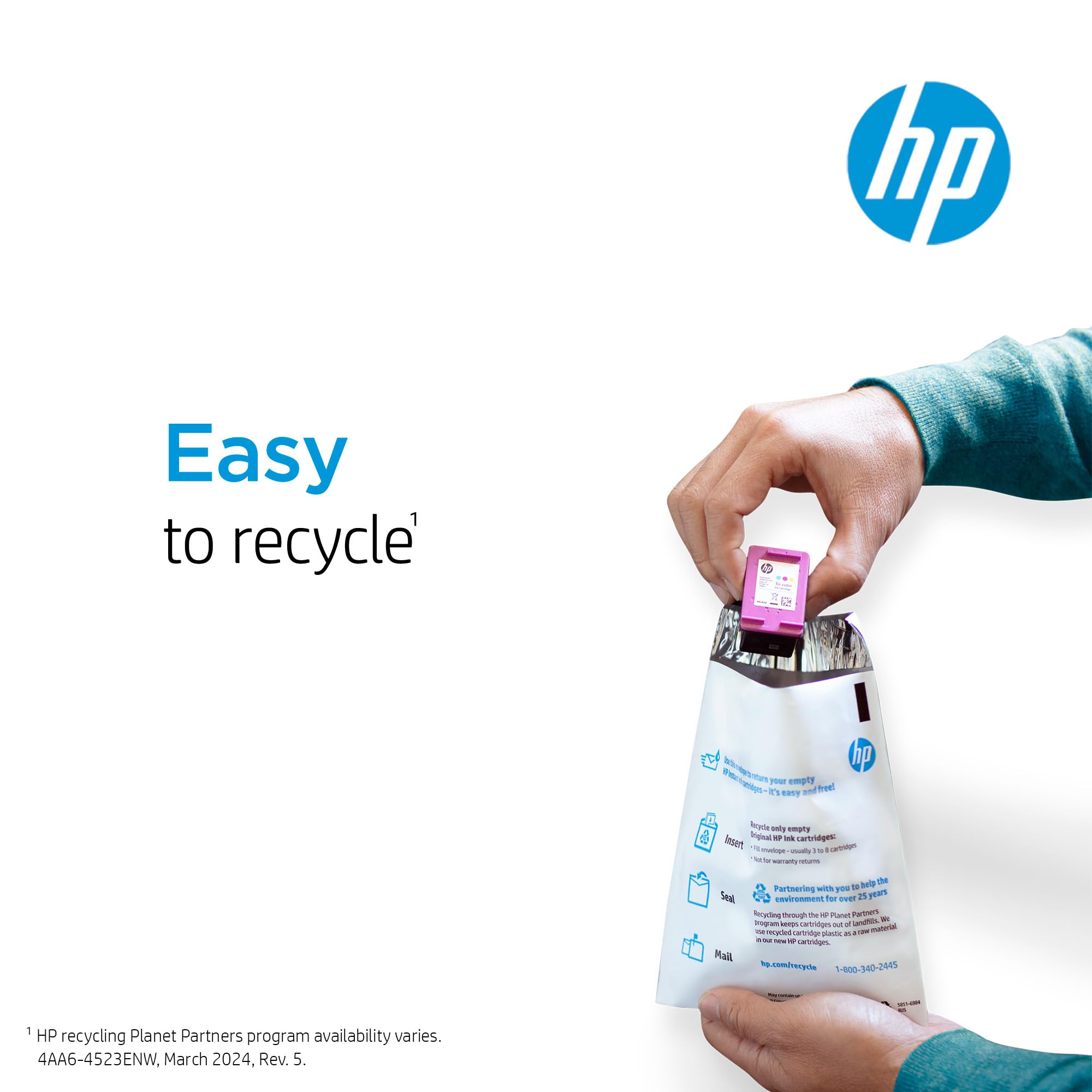 HP 951 Cyan, Magenta, Yellow Ink Cartridges for HP Printers (3 Pack) | Works with OfficeJet 8600, OfficeJet Pro 251dw, 276dw, 8100, 8610, 8620, 8630 | Eligible for Instant Ink | CR314FN