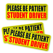 3pcs Student Drive Magnet for Car, Please Be Patient Student Driver, New Drivers Sticker, Reusable Magnetic Reflective Rookie Driver Bumper Sticker