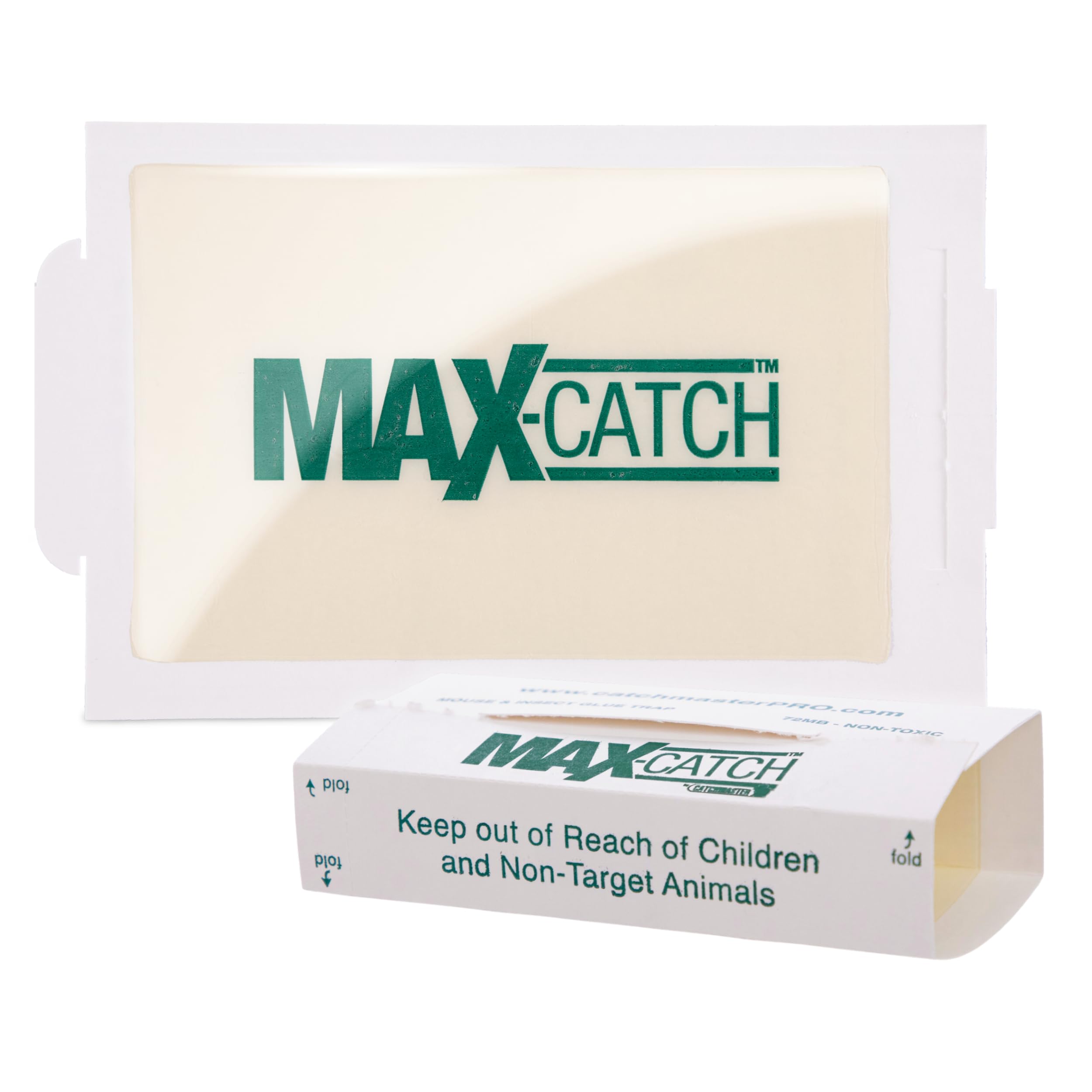 Catchmaster Max-Catch Mouse & Insect Glue Trap 36pk, Mouse Traps Indoor for Home, Sticky Pest Control Adhesive Tray for Catching Bugs, Non Toxic Bulk Pre-Baited Glue Boards