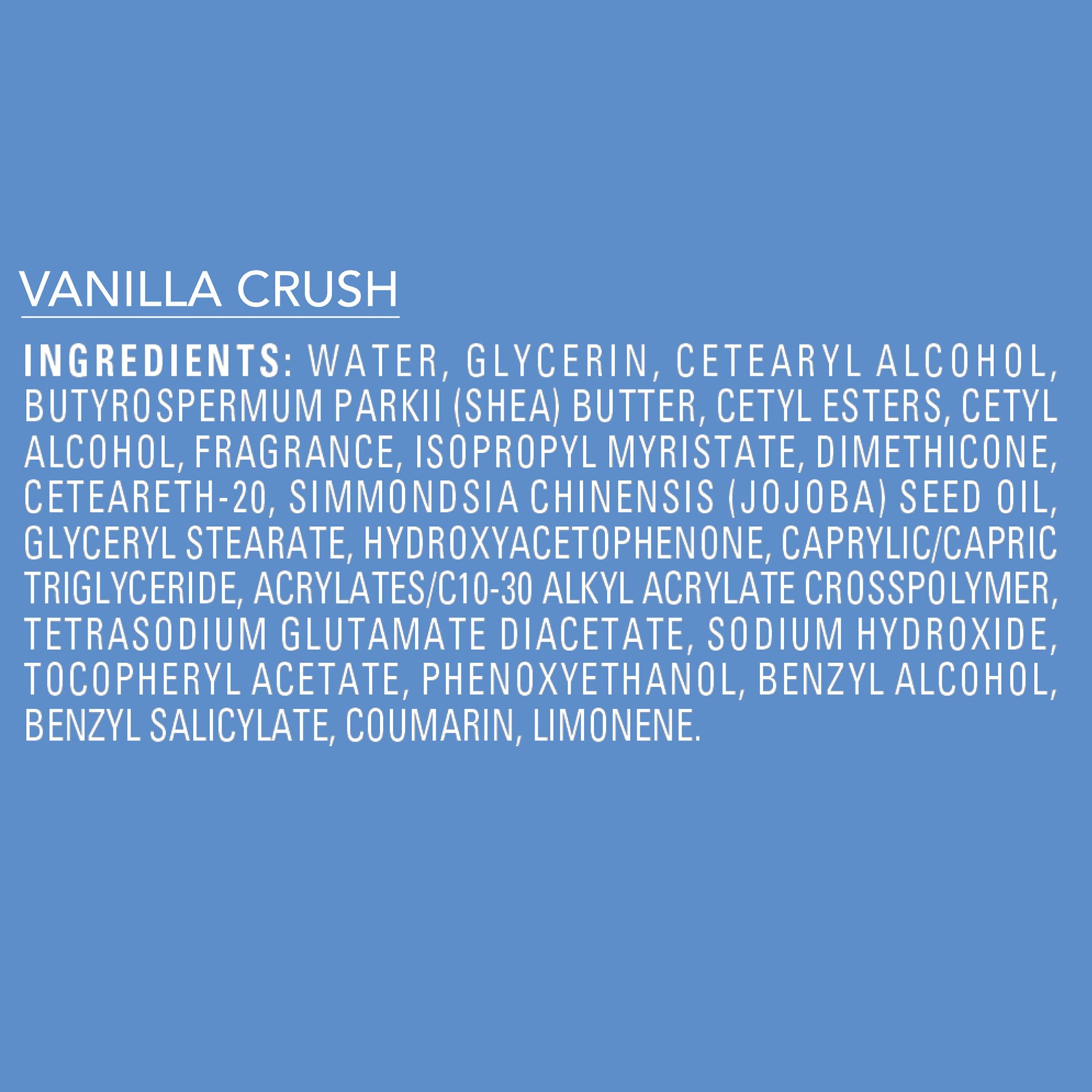Jergens Shea Fusion Vanilla Crush Body Lotion, Moisturizer with Shea Butter & Vitamin E, 14 Fl Oz