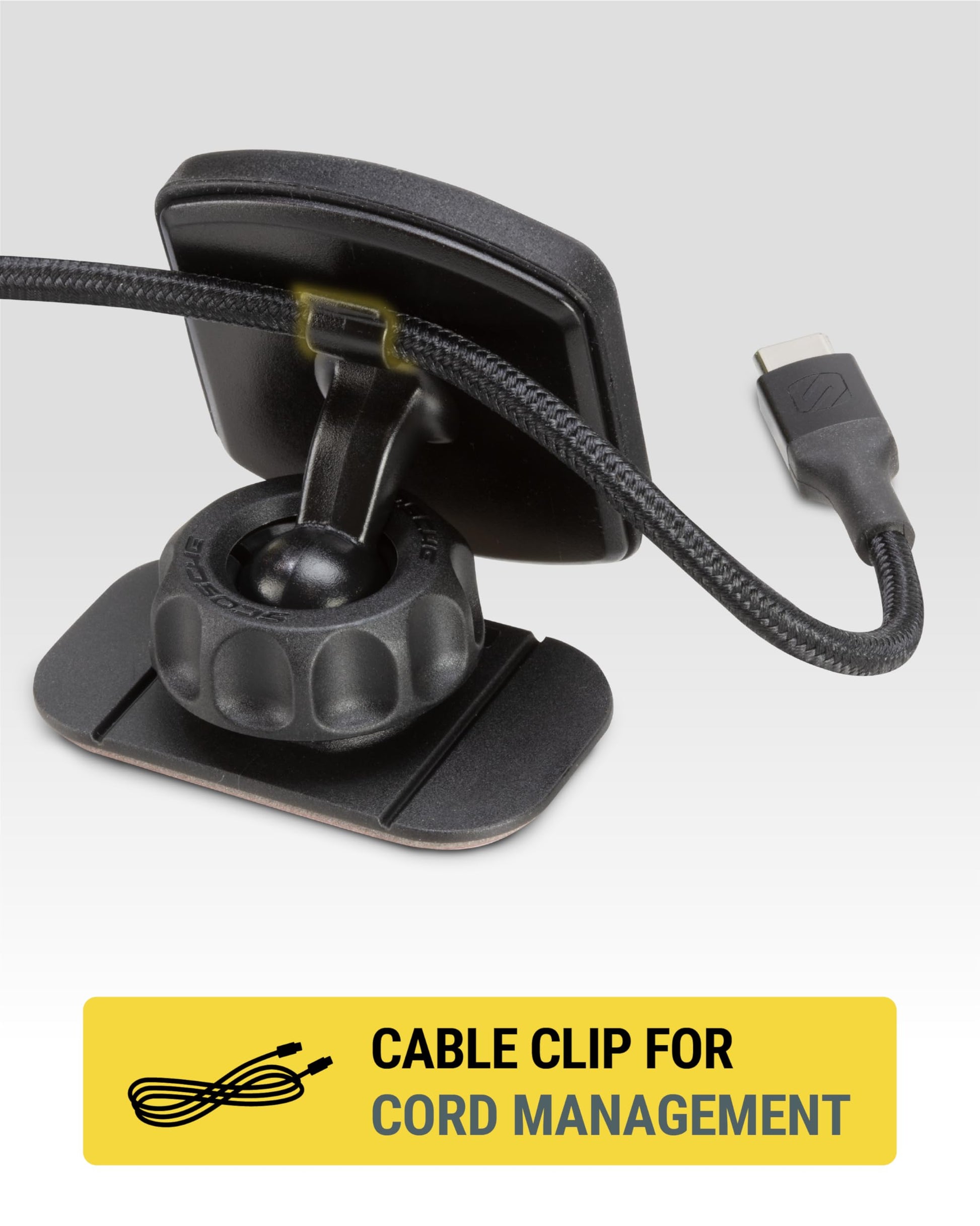 Scosche Magnetic Phone Holder for Car Dashboard with Extra Strong Magnet, Thick Metal Plate & 360° Rotation, Secure Cell Phone Car Mount for Large Phones Compatible with iPhone, Samsung, Not MagSafe