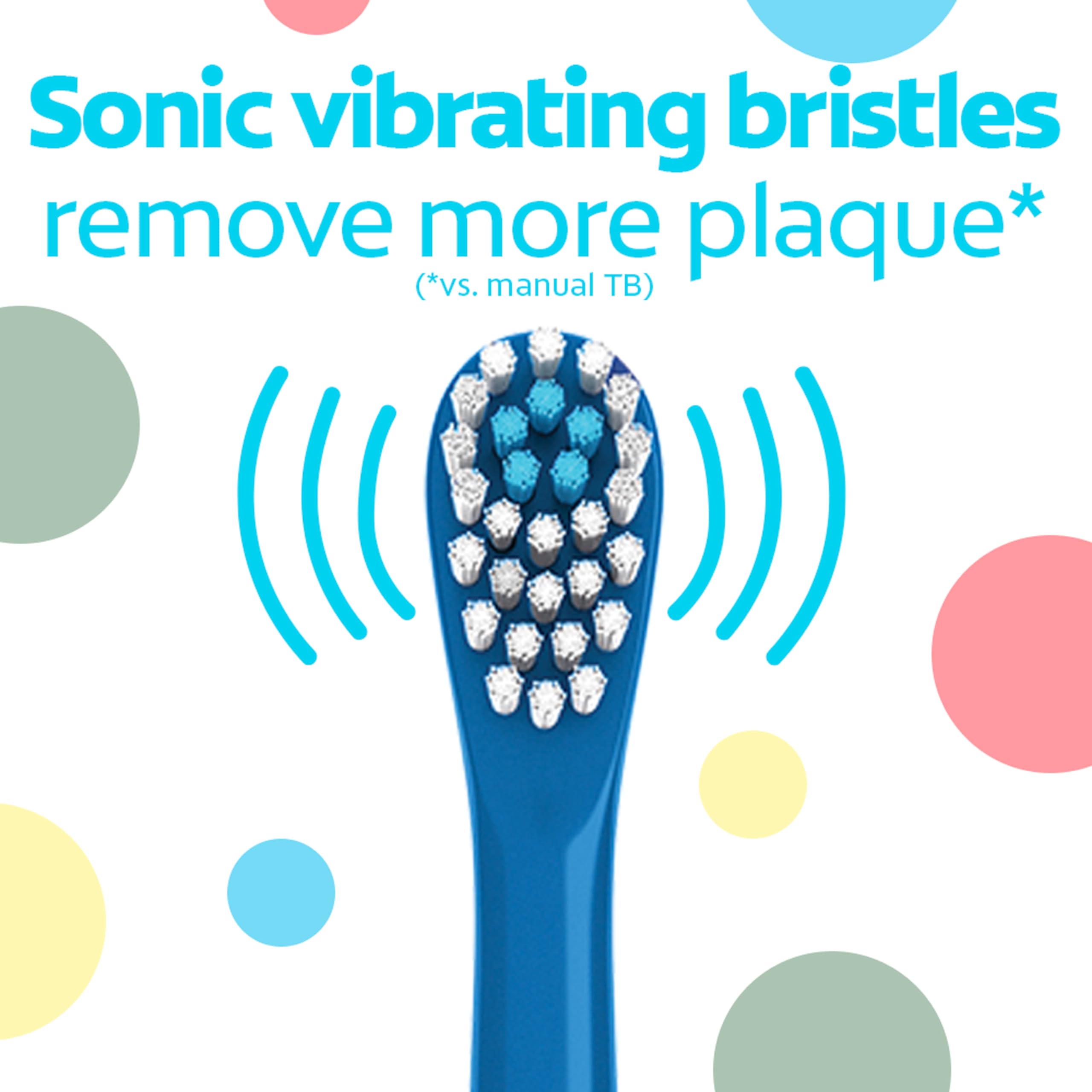 Colgate Kids Powered Vibrating Toothbrush Bluey 1 Pack