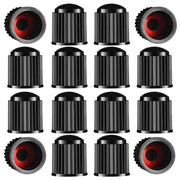 Tire Valve Stem Caps The Upgraded Version has a Sealing Ring for Car, Motorbike, Trucks, Bike, Bicycle (Black) (24)