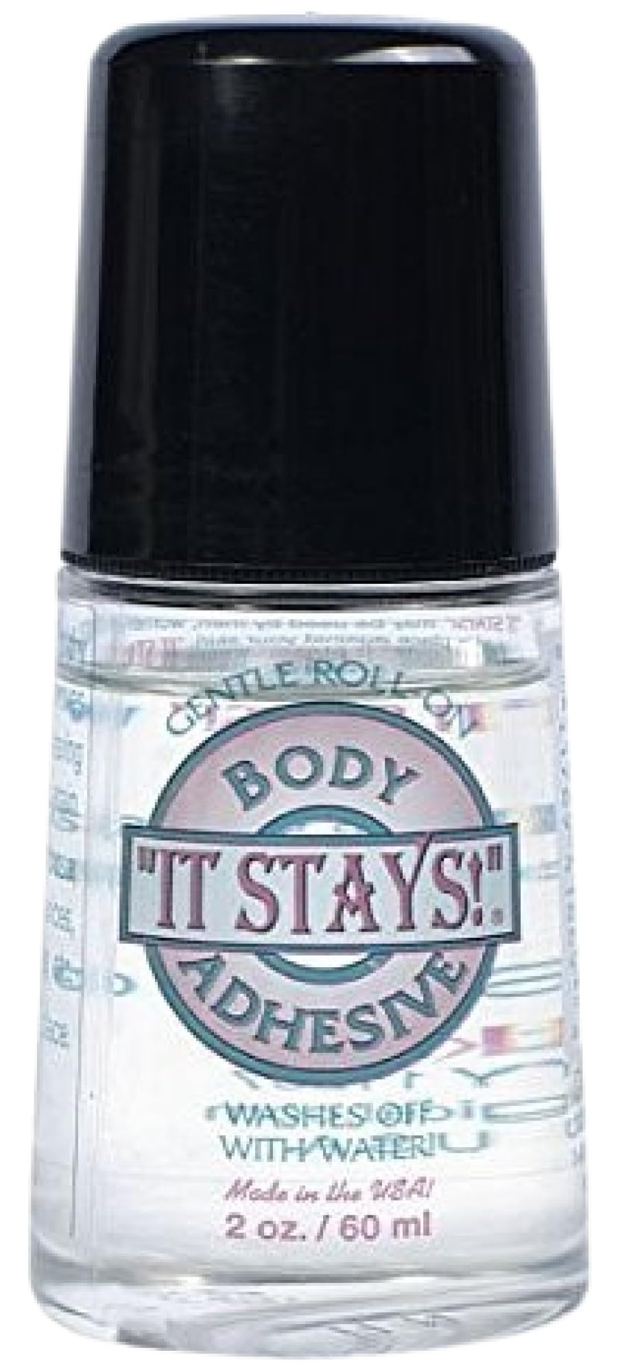 Mojo Compression Socks - It Stays! Butt Glue for Dancers Roll On - Body Adhesive Glue Applicator for Wigs, Socks, Stockings, Leotards, Bras, Costumes and Clothing - Made in USA - 2 oz
