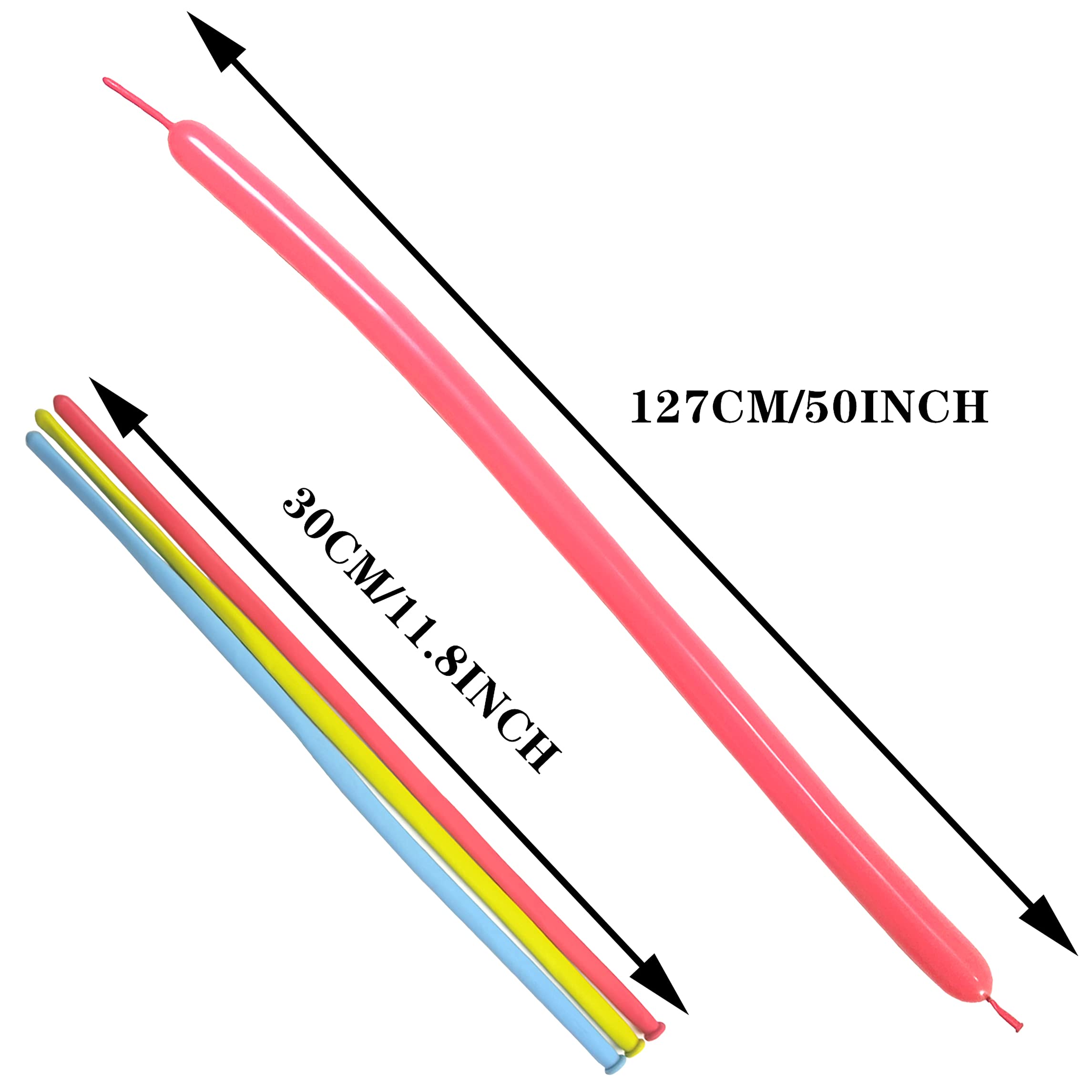 LXZFCRG 260 Balloons Pack of 100, Premium Long Latex Twisting Balloons for Birthday Wedding Festival Party Pastel Color Pack of 100