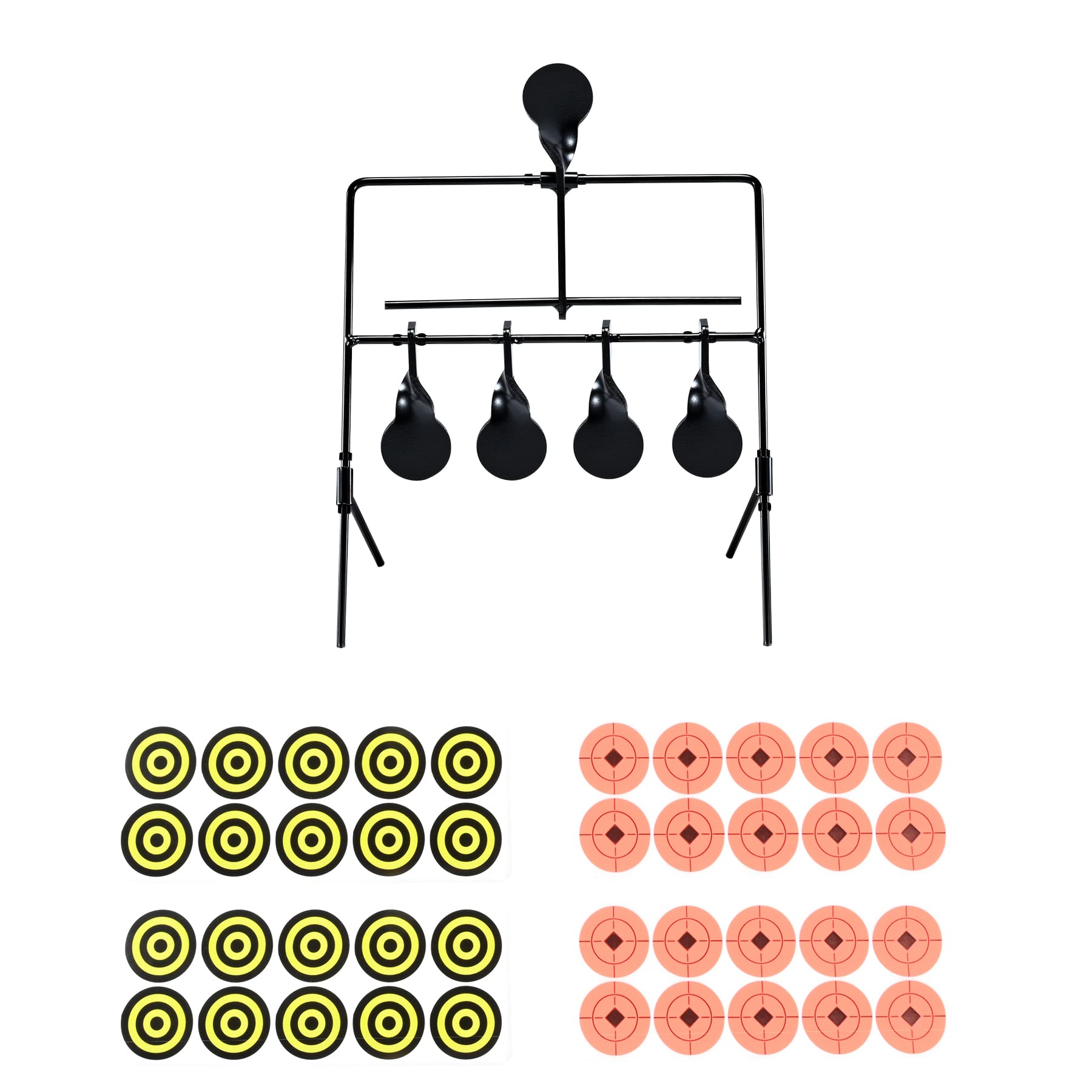 KNINE OUTDOORS Resetting Shooting Target Airsoft Rimfire Pellet BB Gun Target, Rated for .22 .177 Caliber (Airgun)