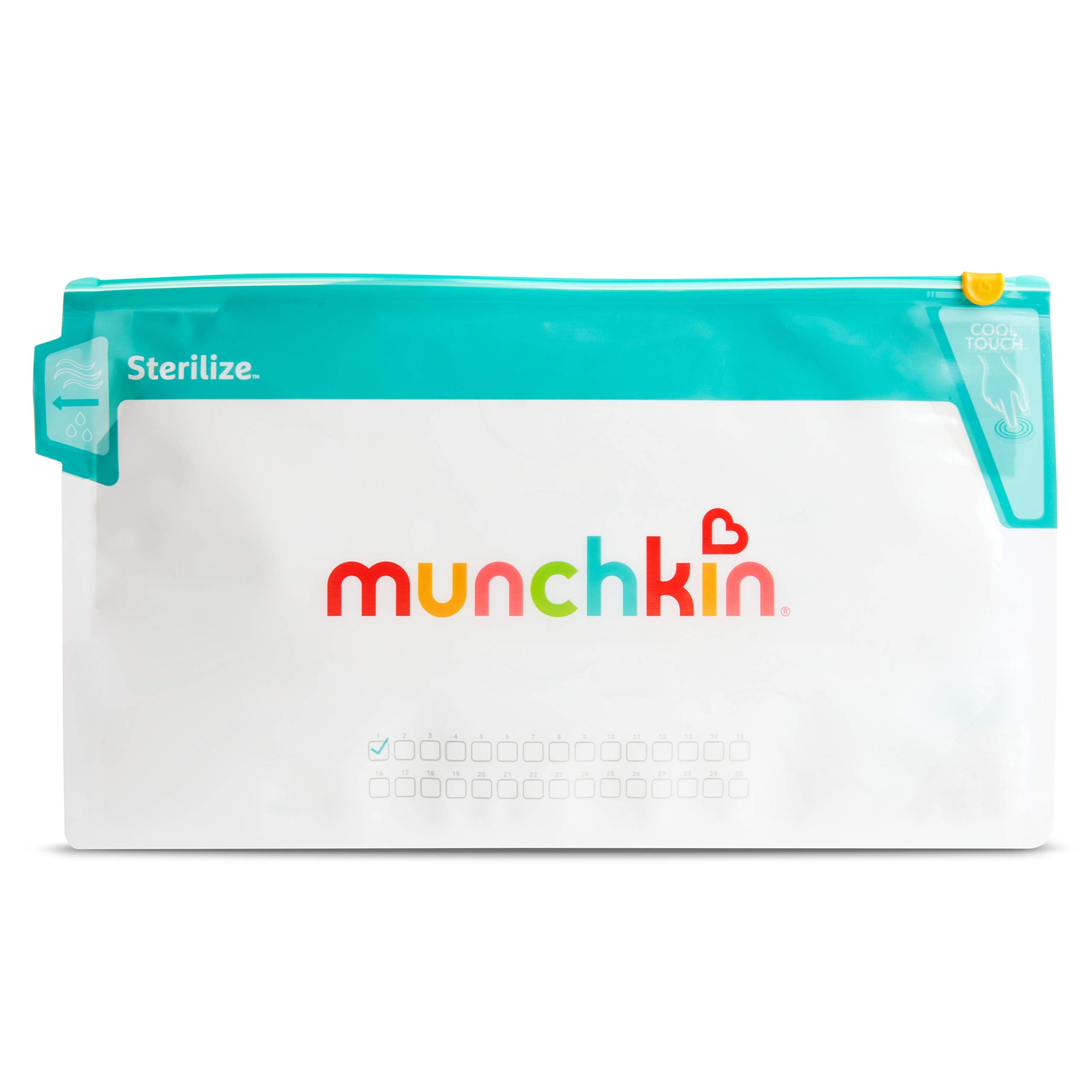 Munchkin® Sterilize™ Microwave Bottle Steam Sterilizer Bags, 30 Uses per Bag, 6 Pack