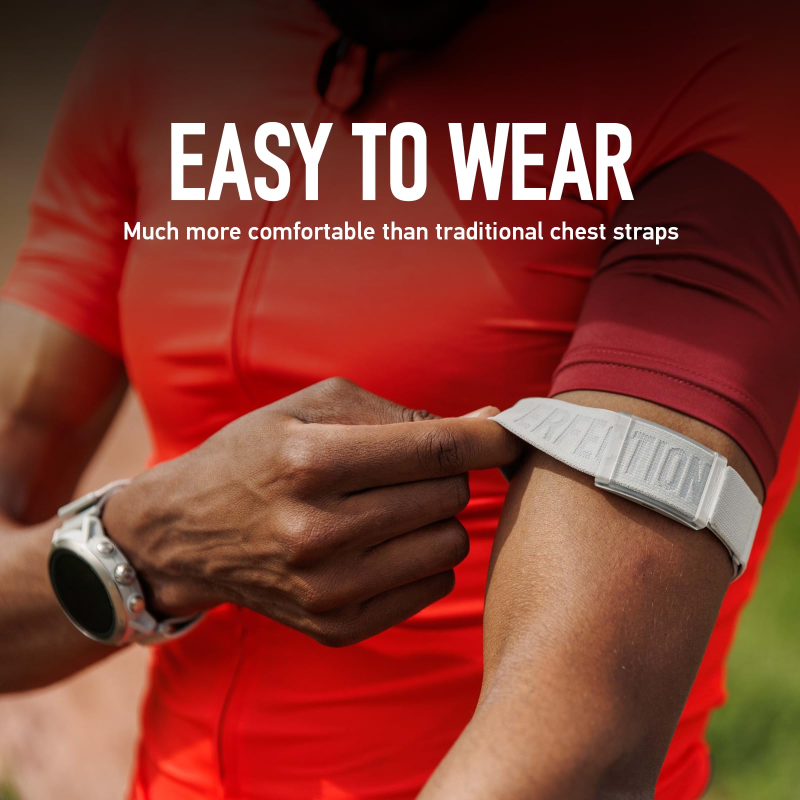 COROS Heart Rate Monitor, Comfort, Easy to wear, Auto-wear Detection, Advanced Sensor, Precise Data, Bluetooth, 38 Hours Battery Life, Connects up to 3 Devices at Once, for Run and Bike-Grey