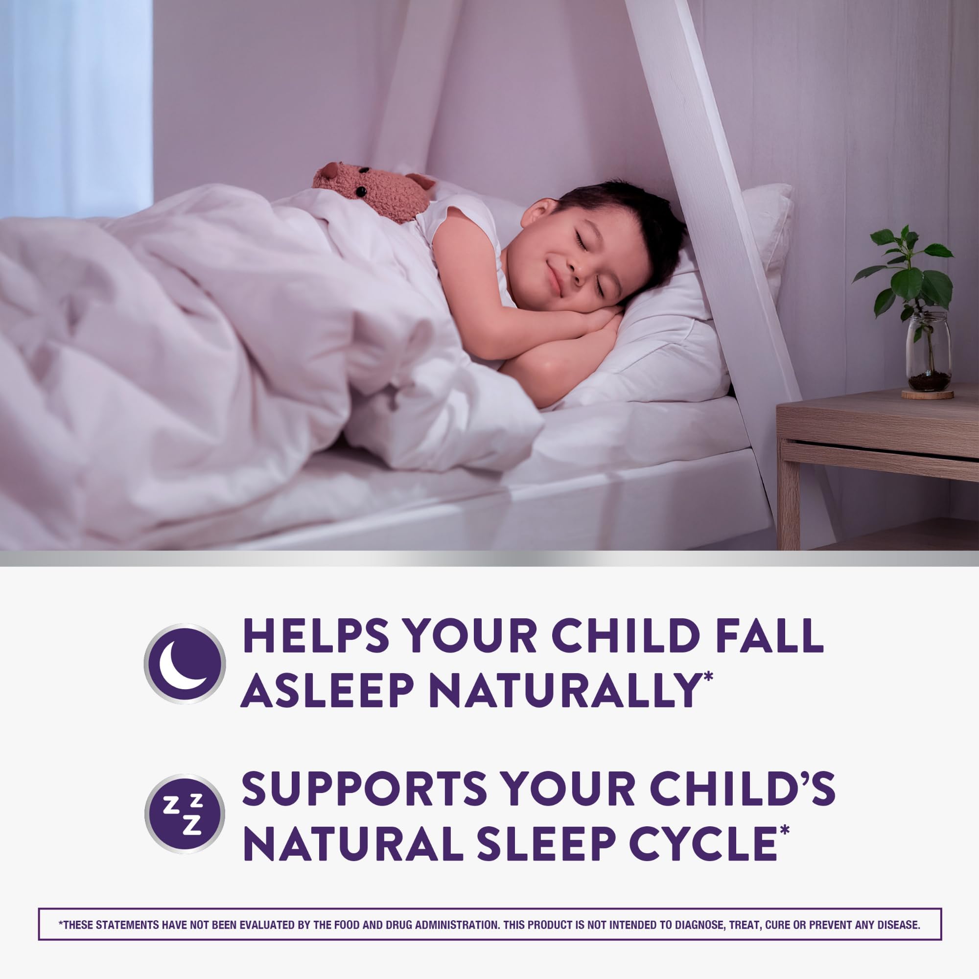 PURE Zzzs Kidz, Kids Melatonin Gummy, Sleep Aid, Low Amount of Melatonin for Kids, with Chamomile and Lavender, Melatonin 1 mg, Melatonin Gummies Kids, Berry Flavored, 72 Sleep Gummies
