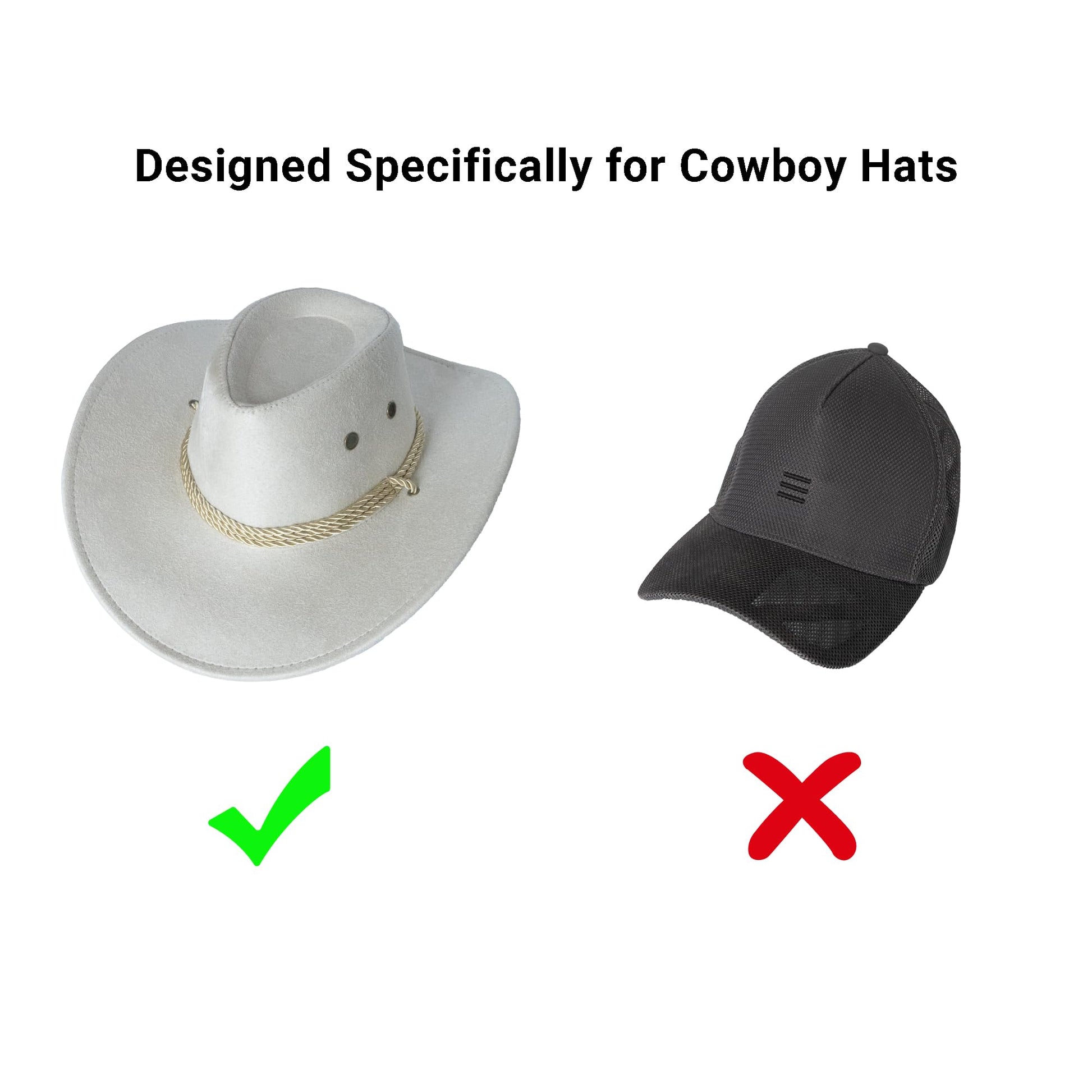 Yuoyar Cowboy Hat Holder for SUV and Car - Maintain Hat Shape - Truck Accessories