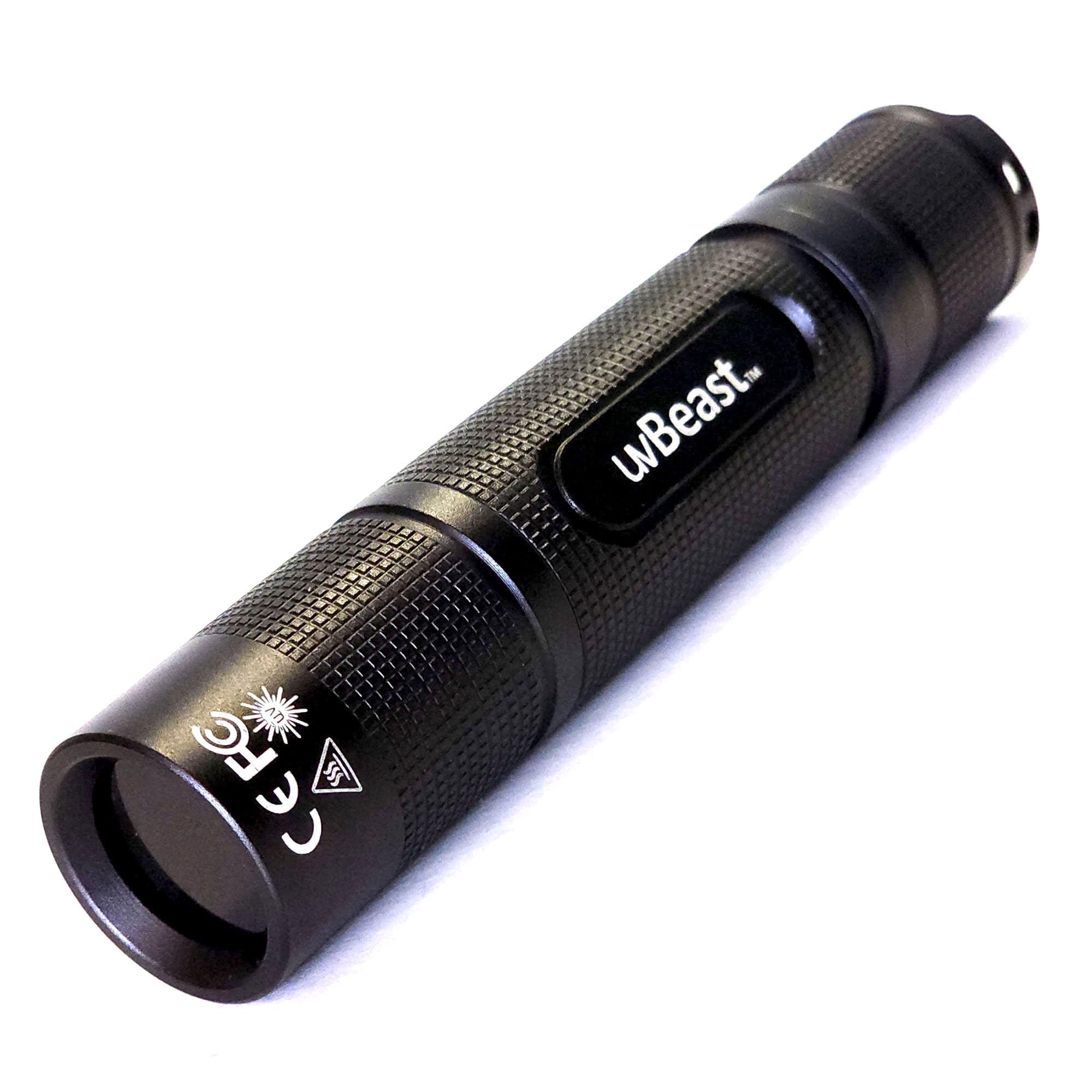 uvBeast New V3 365nm MINI - Black Light UV Flashlight - High Definition Pure Ultraviolet - Professional Grade High Power Upgraded 5 Core UV LED - USA Stock