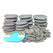 lifetop 120PCS Painting Rocks, DIY Rocks Flat & Smooth Kindness Rocks for Arts, Crafts, Decoration, Medium/Small/Tiny Rocks for Painting,Hand Picked for Painting Rocks...