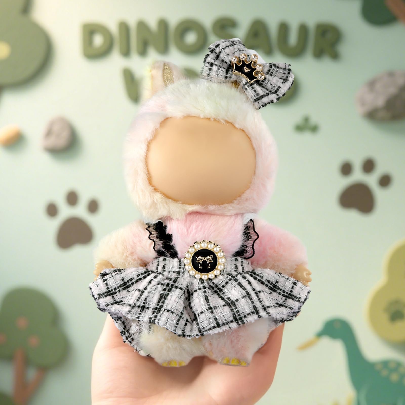 Clothes for LABUBU 17cm Doll (NO Doll),Outfit for LABUBU,Clothes Set for LABUBU Dress Up,Accessories for LABUBU