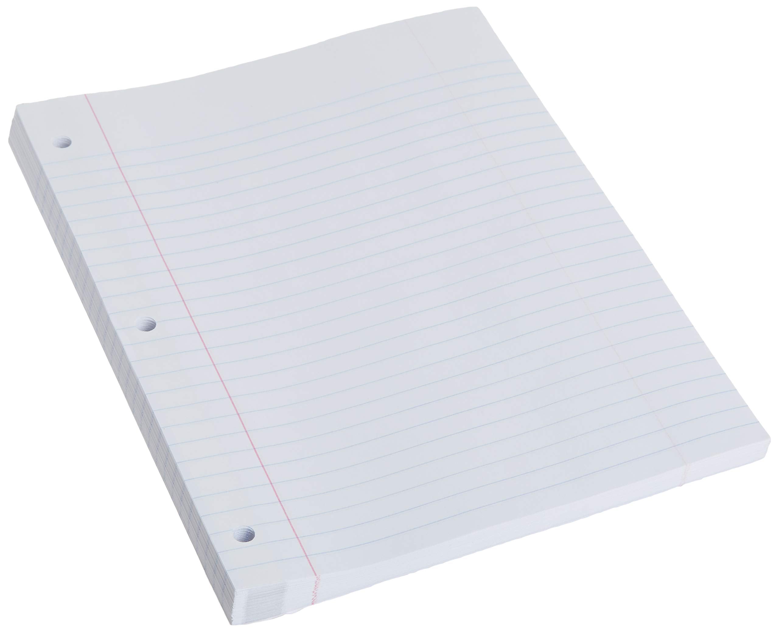 Mead Loose Leaf Paper, Wide Ruled Filler Notebook Paper, Reinforced, 8" x 10-1/2", 100 Sheets, Fits 3-Ring Binder (15006)