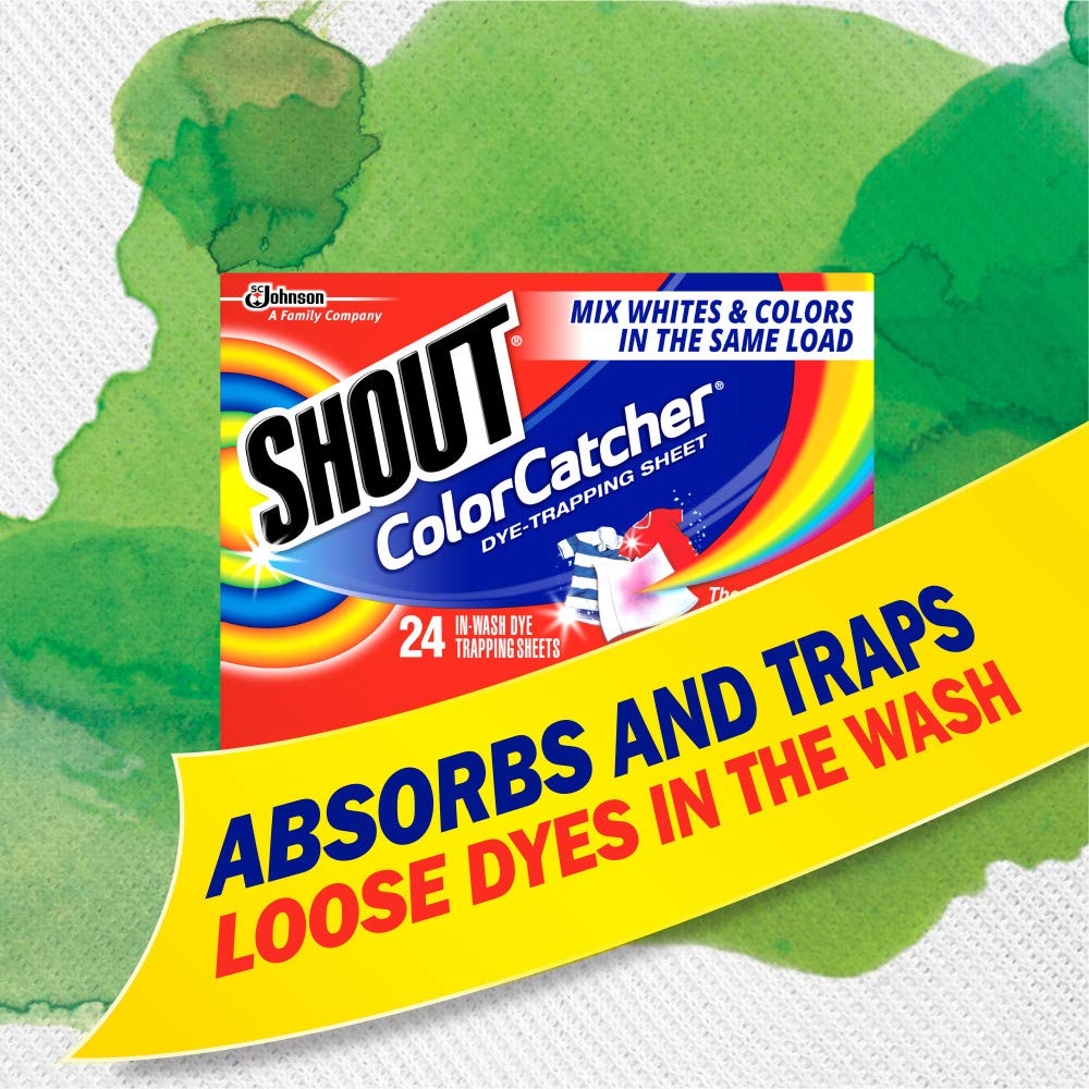 Shout Color Catchers for Laundry, Allow Mixed Washes, Prevents Color Runs and Maintains Original Clothing, 72 Count
