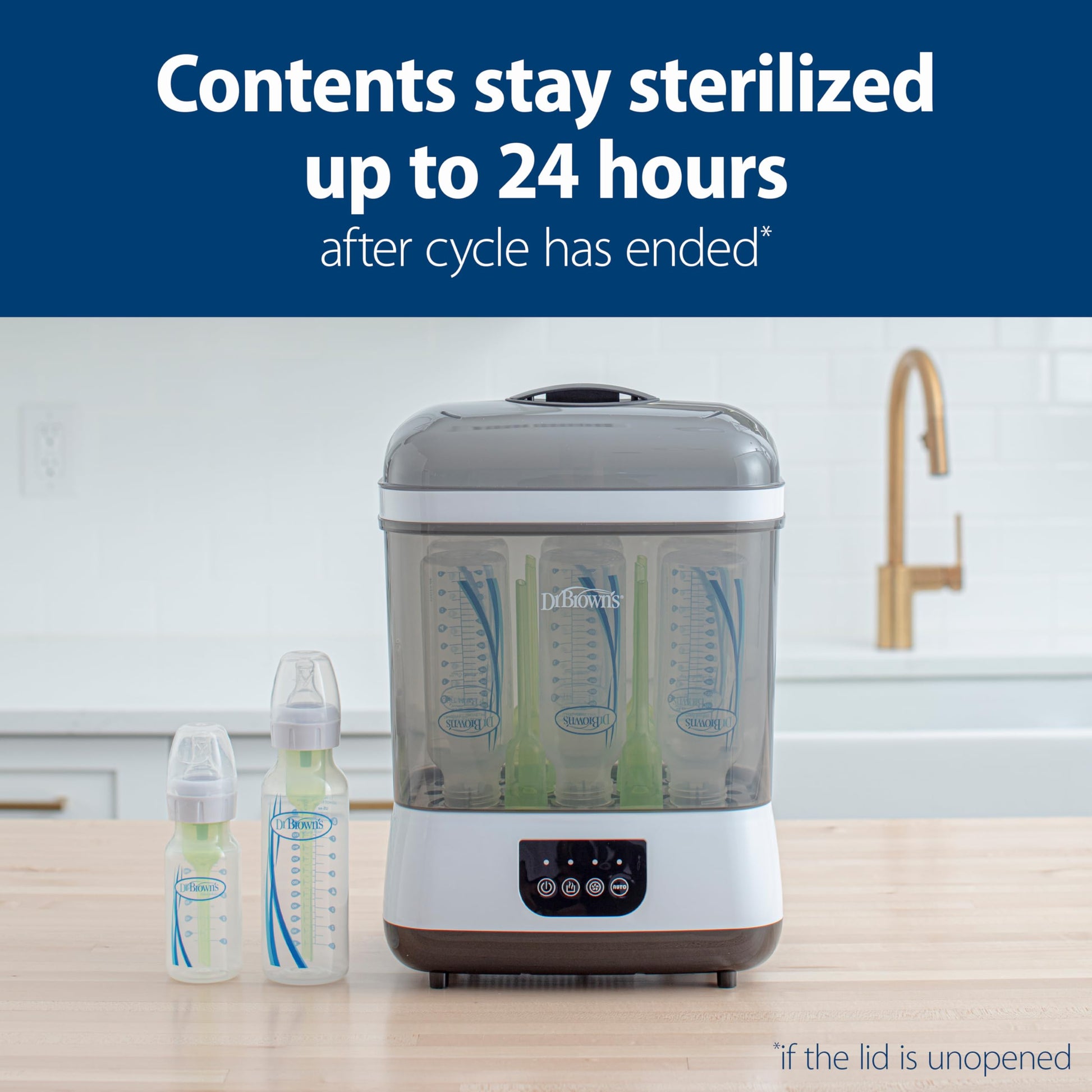 Dr. Brown's All-in-One Sterilizer and Dryer for Baby Bottles, Parts & Other Newborn Essentials