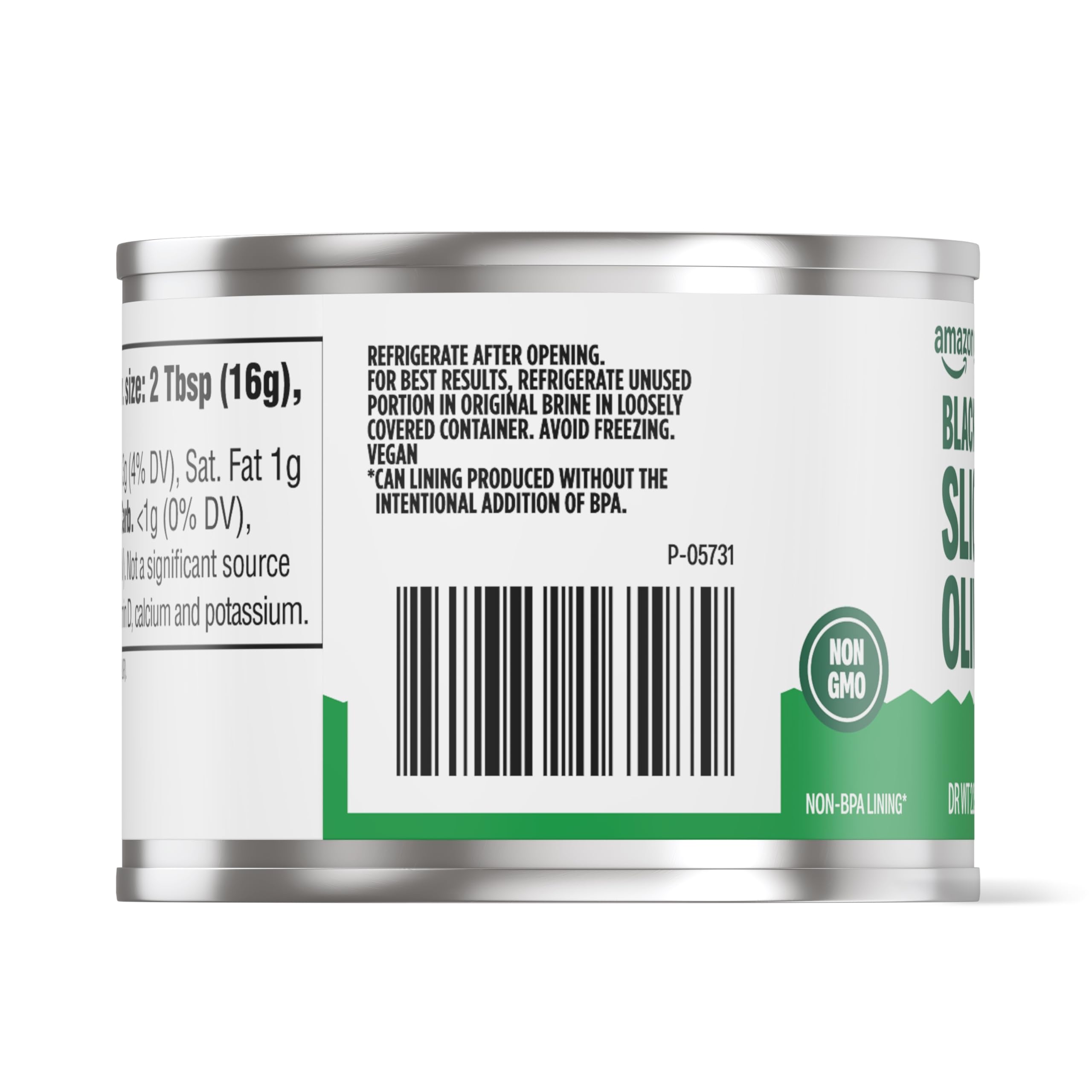 Amazon Grocery, Black Ripe Sliced Olives, 2.25 Oz (Previously Amazon Fresh, Packaging May Vary)