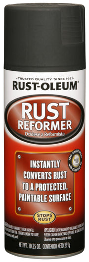 Rust-Oleum 248658 بخاخ طلاء محول الصدأ "ستوب راست ريفورمر"، 10.25 أونصة، أسود مطفأ