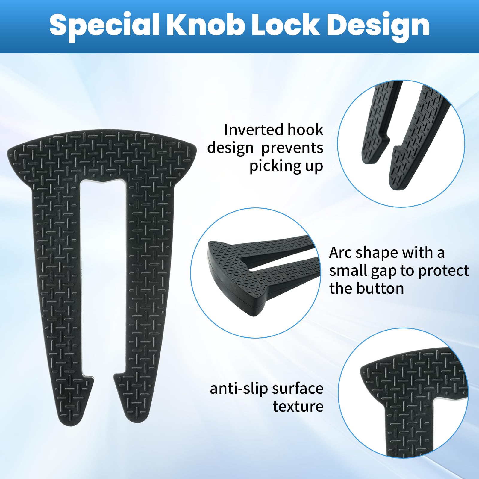 Lwuzkdo 5-Pack Gas Stove Knob Locks for Child Safety, Durable Design Knob Safety Covers, Child Proof Oven Knob Locks, Prevent Accidental Touch(Black)