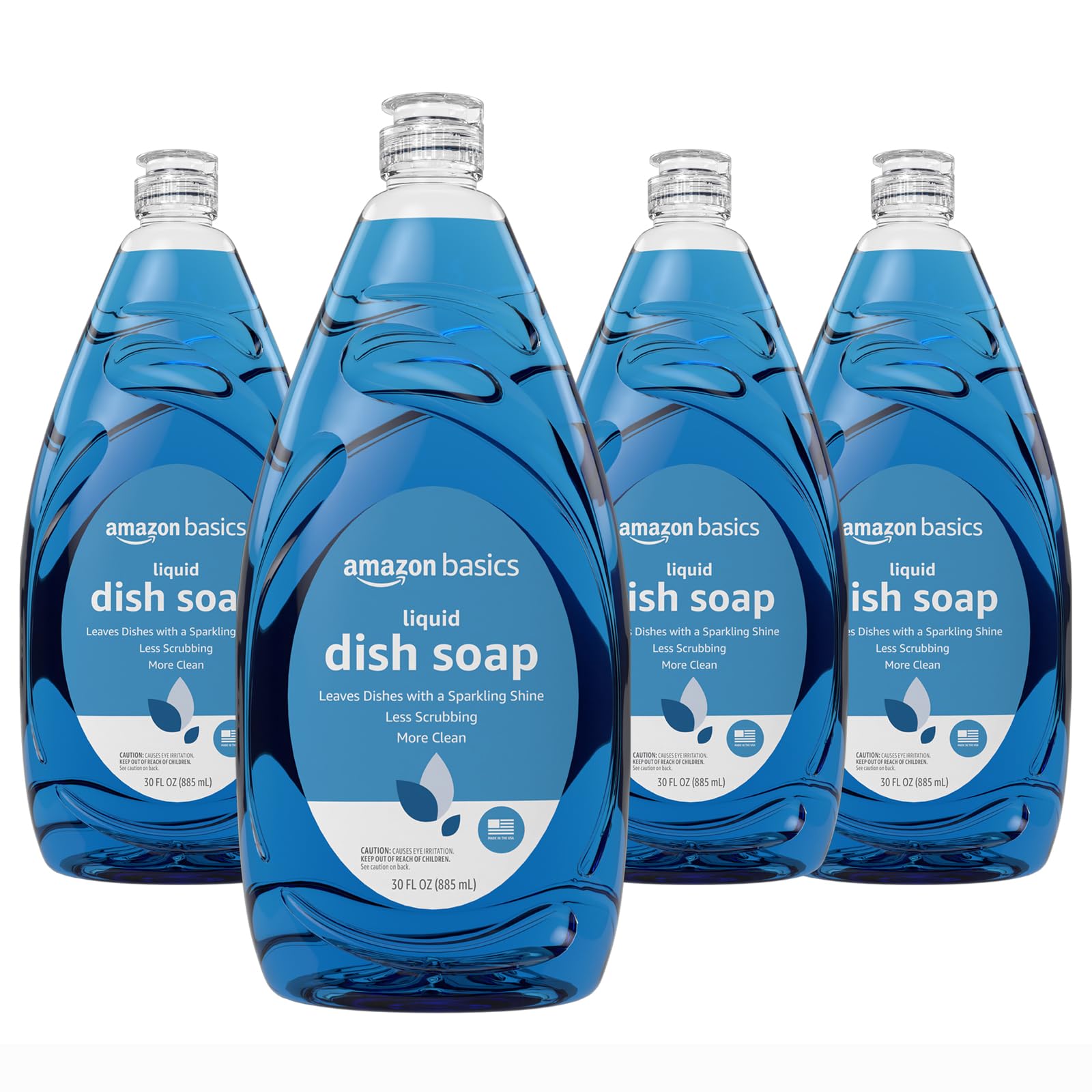 Basics Dish Soap, Fresh Scent, 30 fl oz, Pack of 4