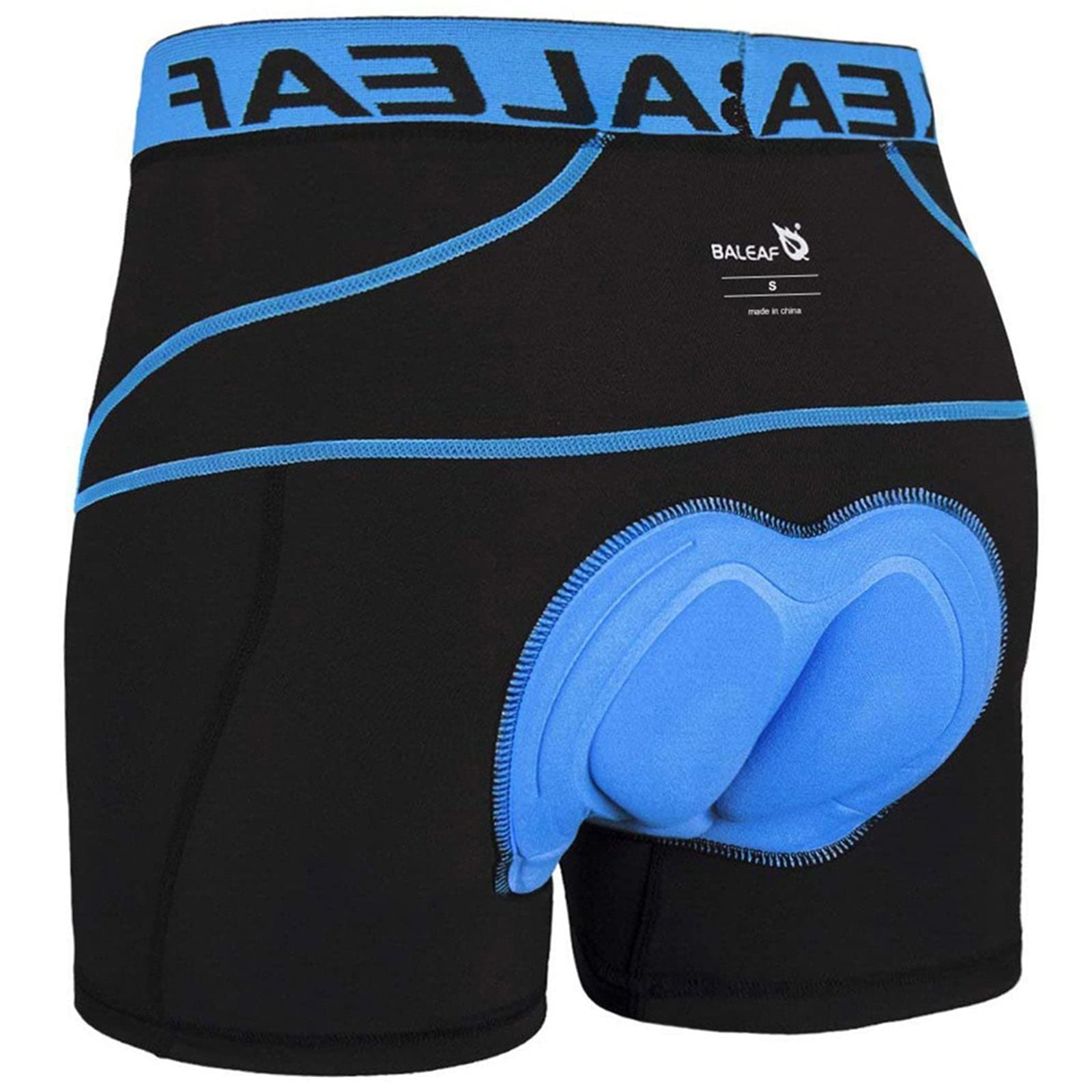 baleaf Men's 3D Padded Bike Shorts Cycling Underwear MTB Liner Road Biking Bicycle Clothes Blue M