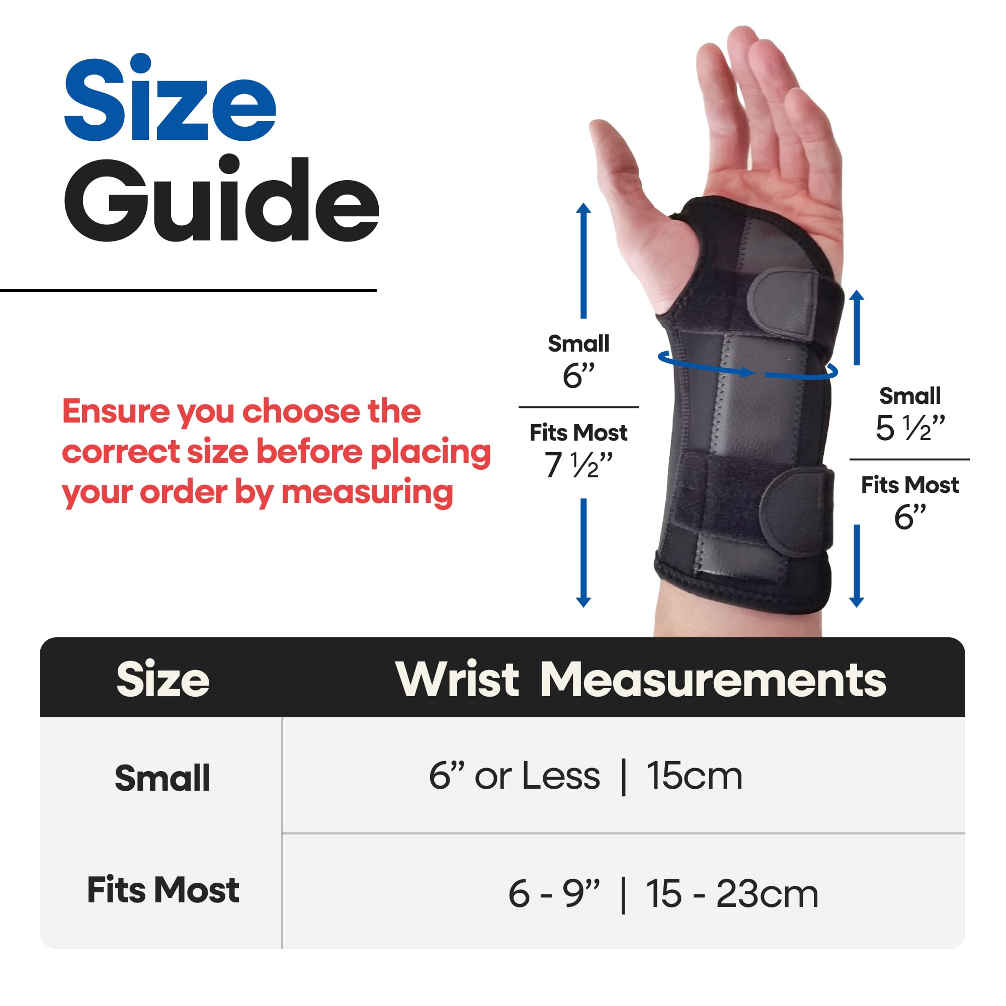 Carpal Tunnel Wrist Brace | Night Wrist Support Guard | Wrist Splint & Hand Brace | Carpal Tunnel Syndrome & Wrist Tendonitis Pain Relief with Forearm Compression | For Men & Women (Left Wrist Brace)
