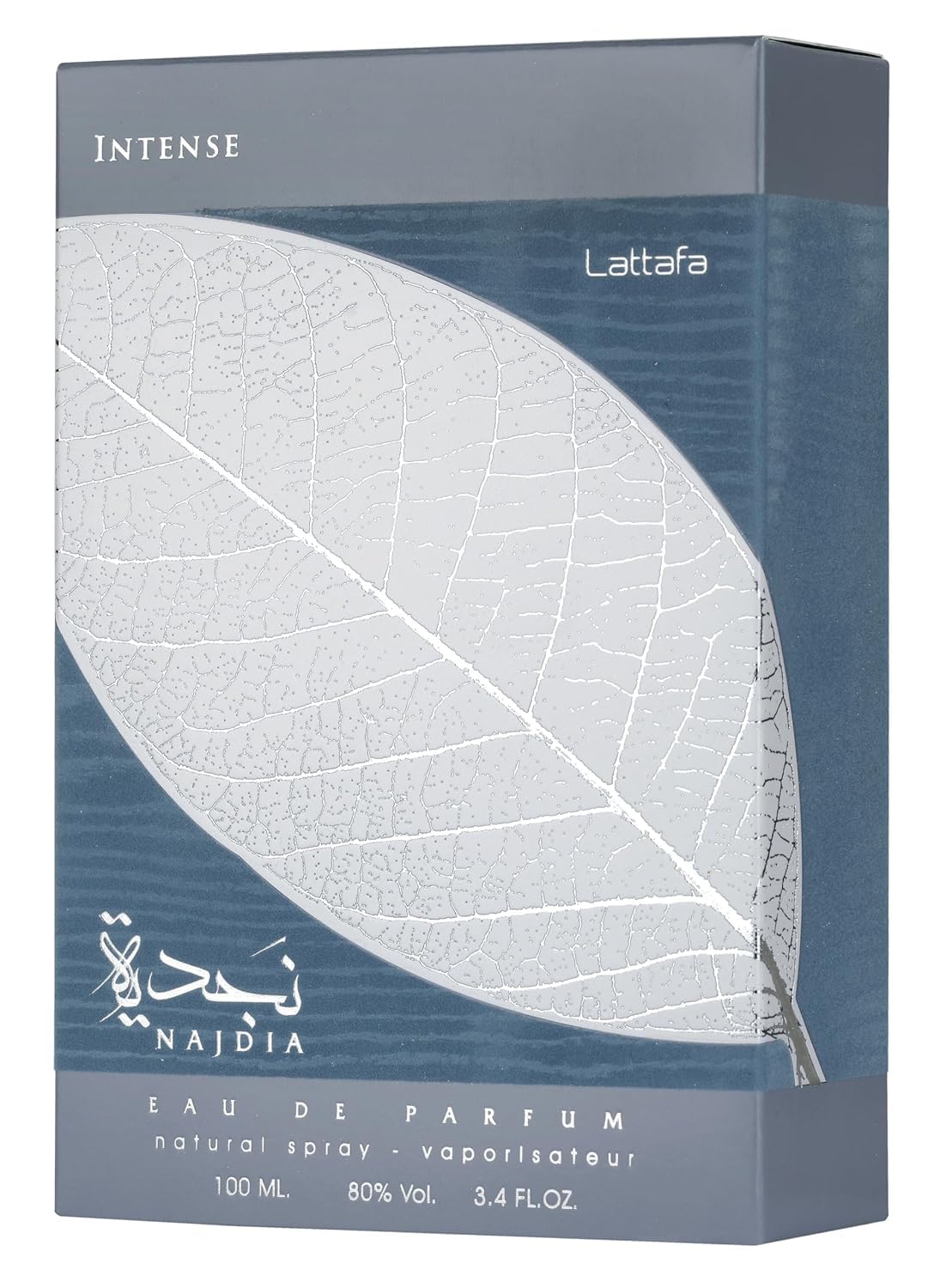 Lattafa Najdia Intense – Fresh, Marine, Woody – Eau de Parfum Spray Long-Lasting Fragrance for Men, 3.4 Ounce / 100 ml