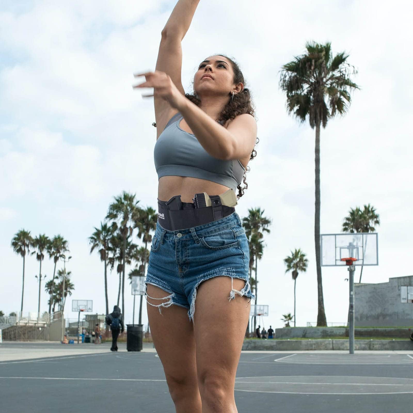 Mostcomtac Belly Band Holster for Men & Women - Comfortable Carry Gun Holster for 9MM and 380 with Breathable Neoprene, Fits Glock 19 17 42 43 43x, Taurus, Ruger LCP, S&W M&P Shield for Most Handguns
