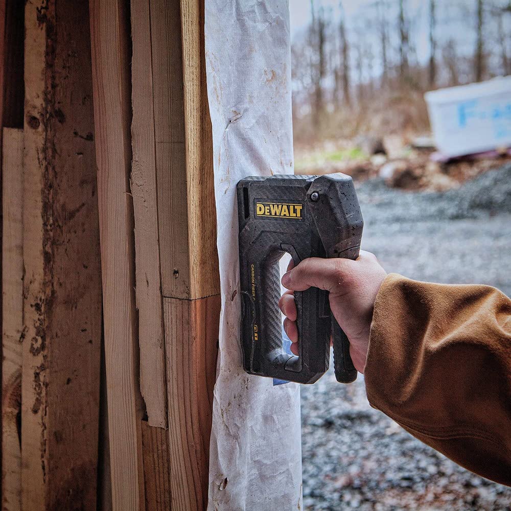 DEWALT Staple Gun, Carbon Fiber Body, 2-in-1 Tacker (DWHT80276)