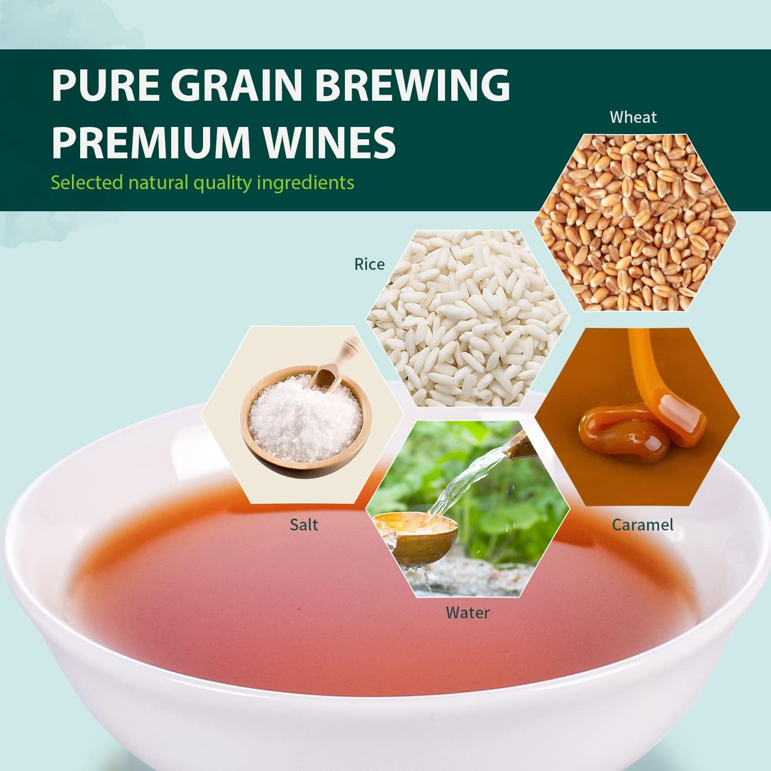Soeos Shaoxing Cooking Wine, 51.24oz (1500ml), Chinese Cooking Wine, Shaoxing Hua Diao Cooking Wine, Premium Cooing Wine for Asian-Style Cooks