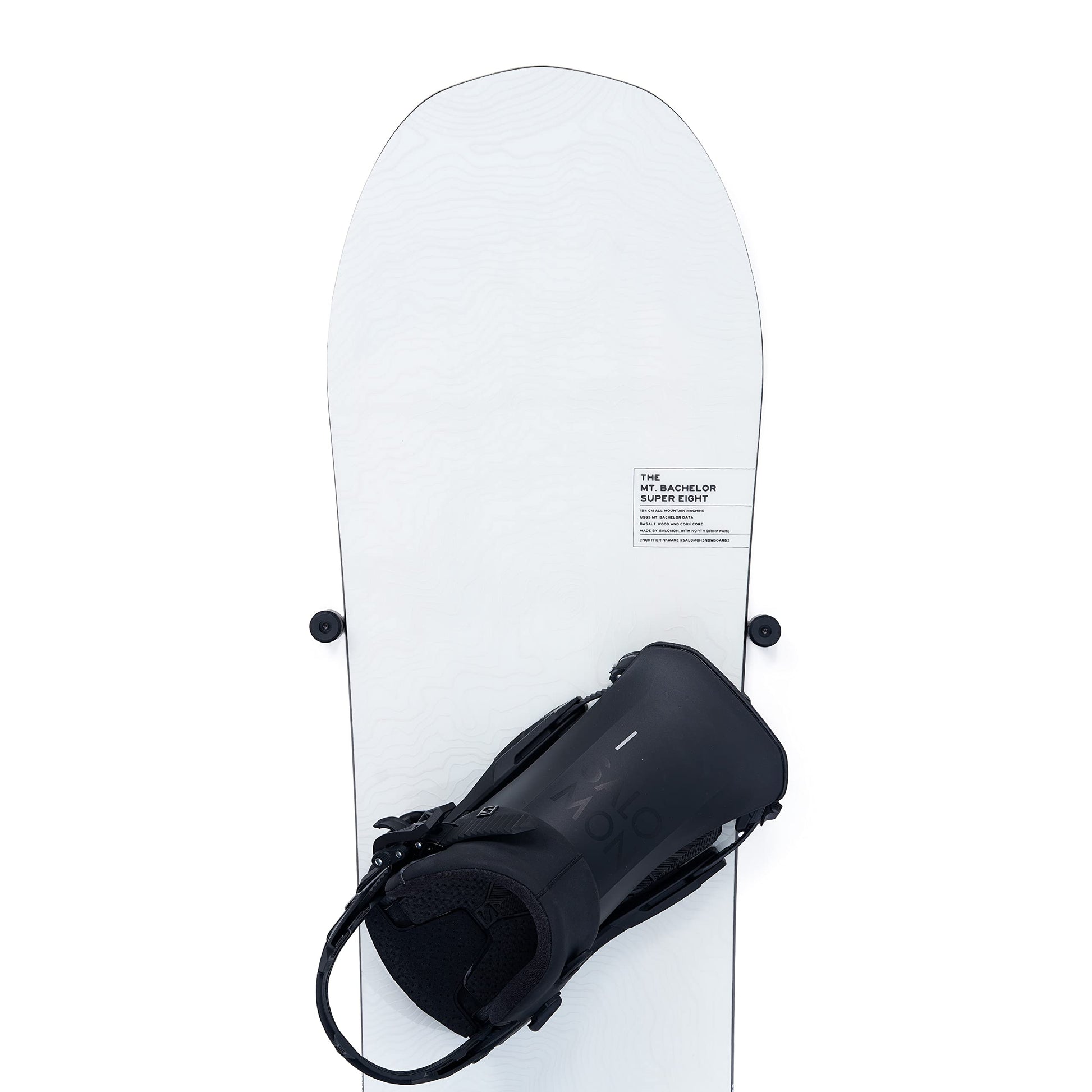 Arkorus [NEW] (4 PCS) Snowboard Wall Mount Storage – Damage-Free Snowboards Hanger, Modern Floating Vertical Rack, Clip Hook Holder to Securely Store, Hang and Display Snow Boards, Gear Organizer