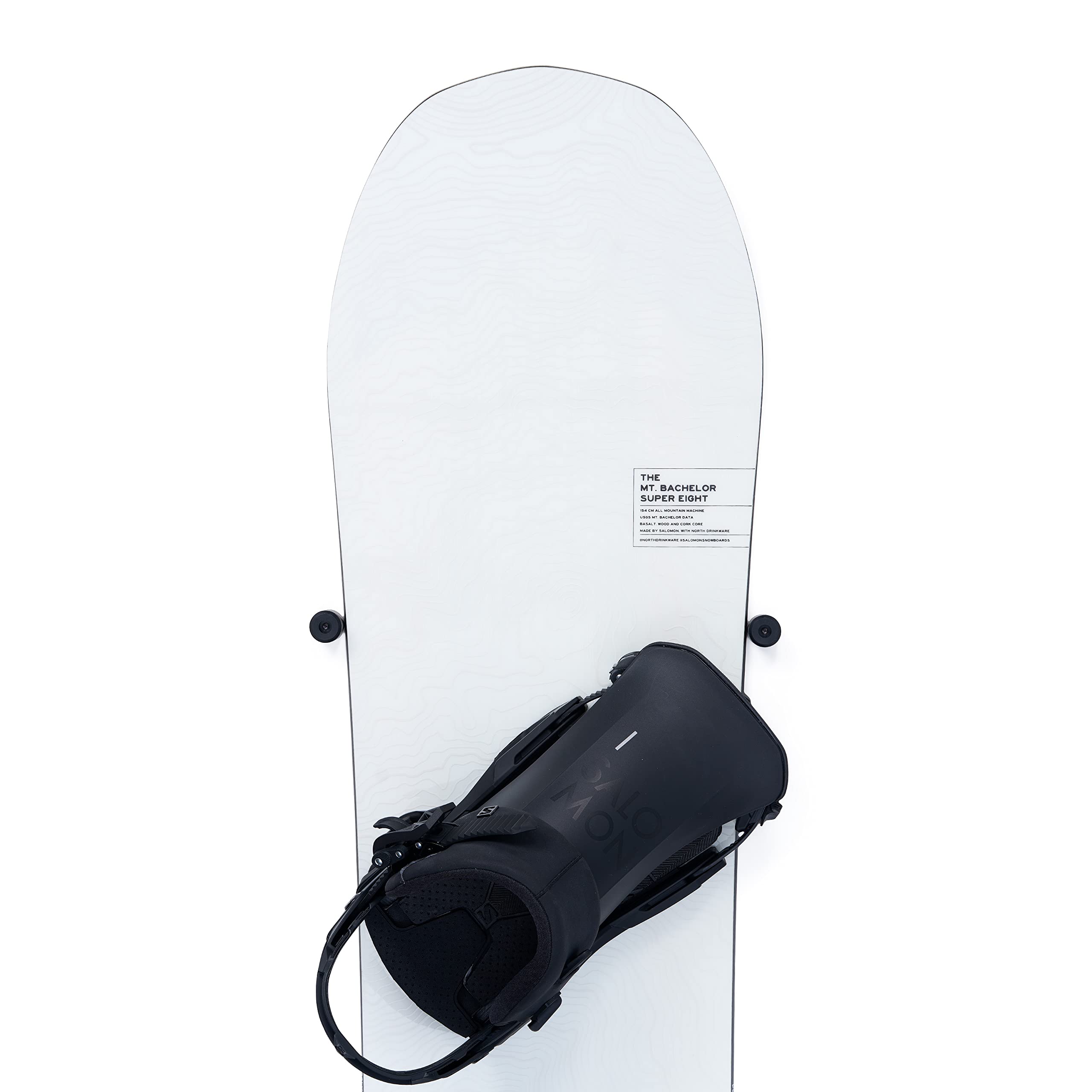 Arkorus [NEW] (4 PCS) Snowboard Wall Mount Storage – Damage-Free Snowboards Hanger, Modern Floating Vertical Rack, Clip Hook Holder to Securely Store, Hang and Display Snow Boards, Gear Organizer