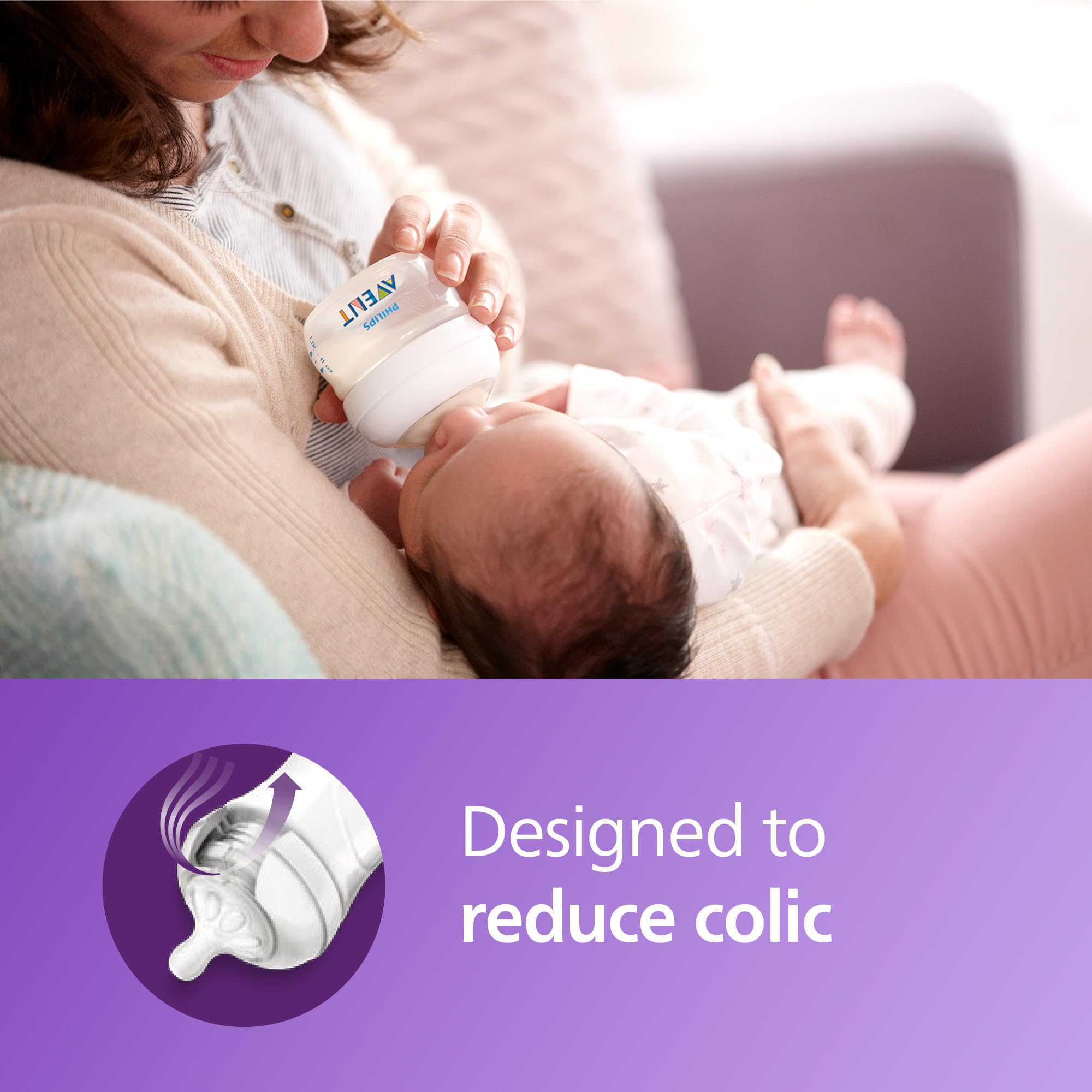 Philips Avent Natural First Flow Nipple, 4 Pack, SCF657/43