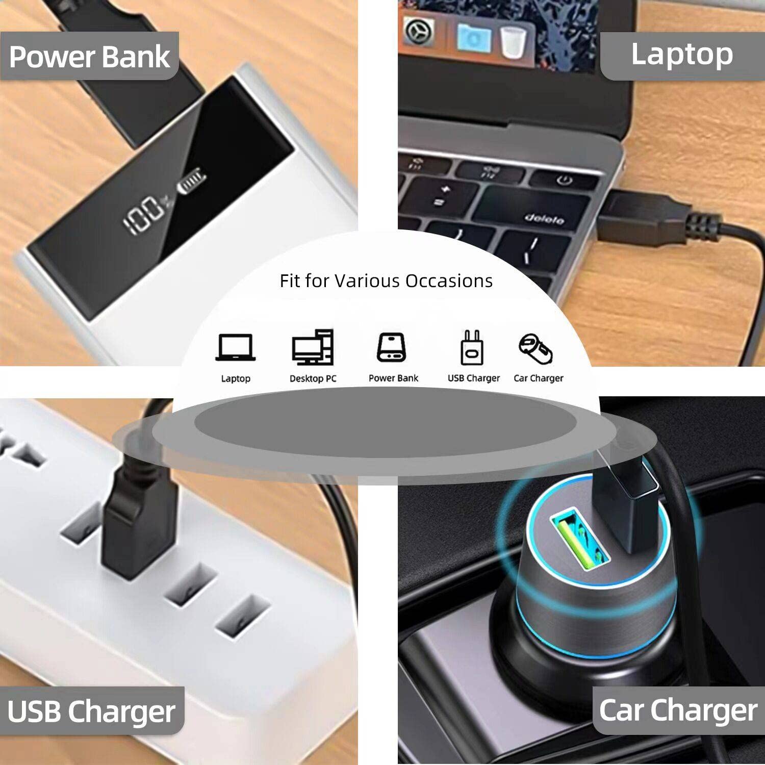 YANZHI Charger Replacement for Fitbit Versa 4 / Sense/Versa 3 / Sense 2 (2 Pack/3.3Ft Compatible with Fitbit Versa & Sense Smart Watch Charger Dock Stand Charging Cable, Upgraded Strong Magnet)
