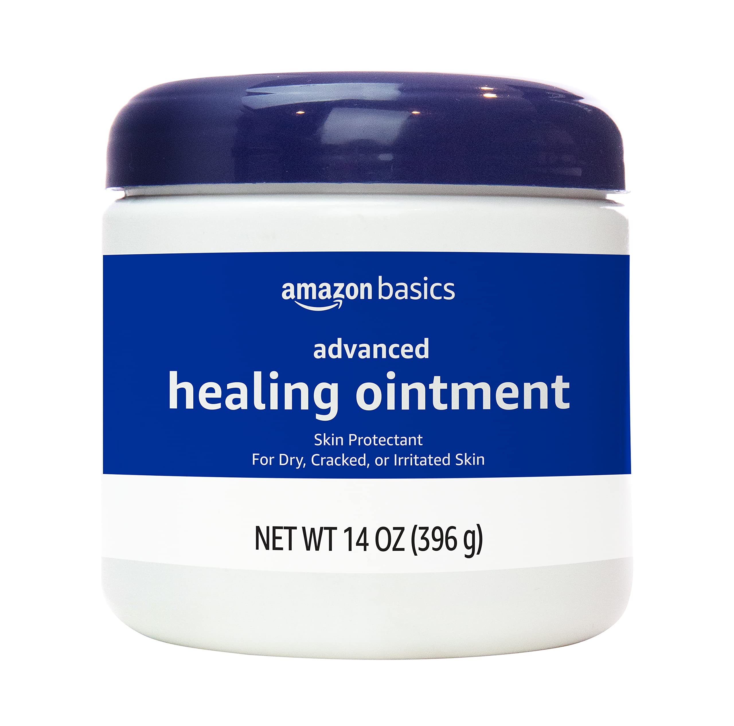 Basics Healing Ointment & Skin Protectant for Dry & Cracked Skin and Chapped Lips, Fragrance Free, 14 Oz (Pack of 1)