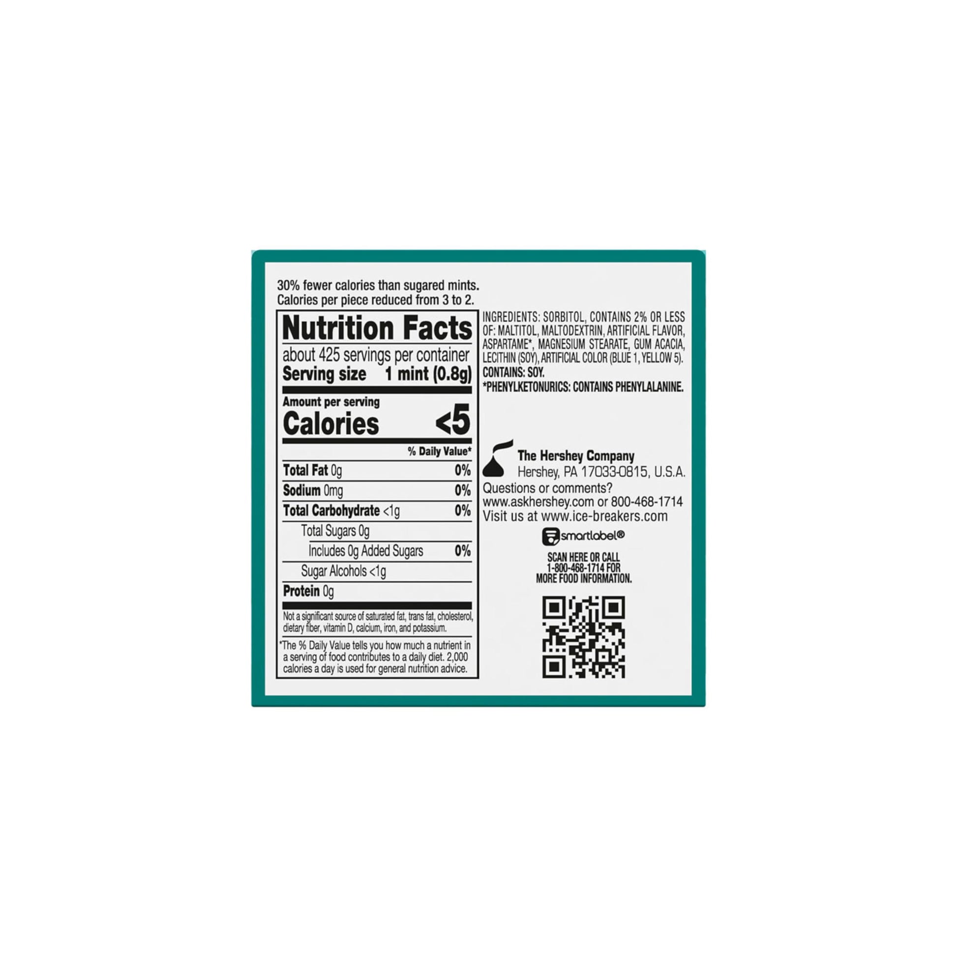 ICE BREAKERS Wintergreen Sugar Free Mints Tins, 1.5 oz (8 Count)