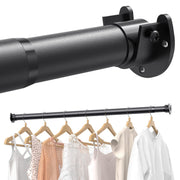 Supforce Closet Rods for Hanging Clothes, 17 to 84 Inches Stepless Adjustable Metal Closet Rod, 1.3 Inches Heavy Duty Clothes Hanging Rod for Closet Wardrobes Laundry RV