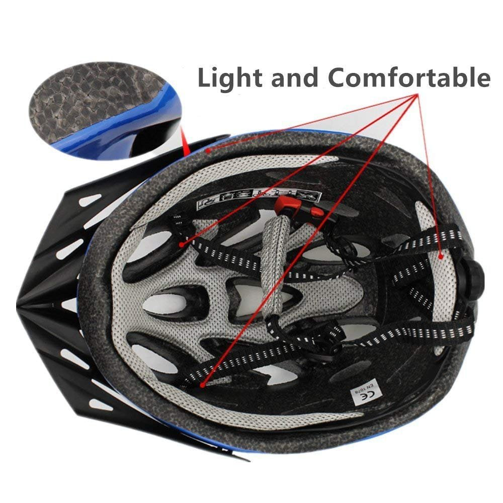 Adult Cycling Bike Helmet, Lightweight Unisex Bicycle Helmet,Premium Quality Airflow Bike Helmet (Black)