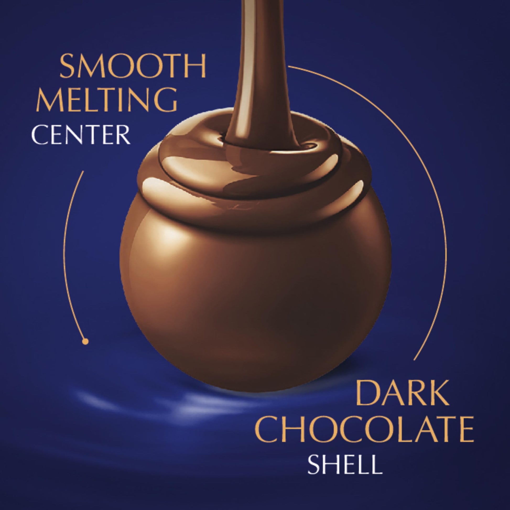 Lindt LINDOR Dark Chocolate Candy Truffles, Dark Chocolate with Smooth, Melting Truffle Center, 25.4 oz., 60 Count