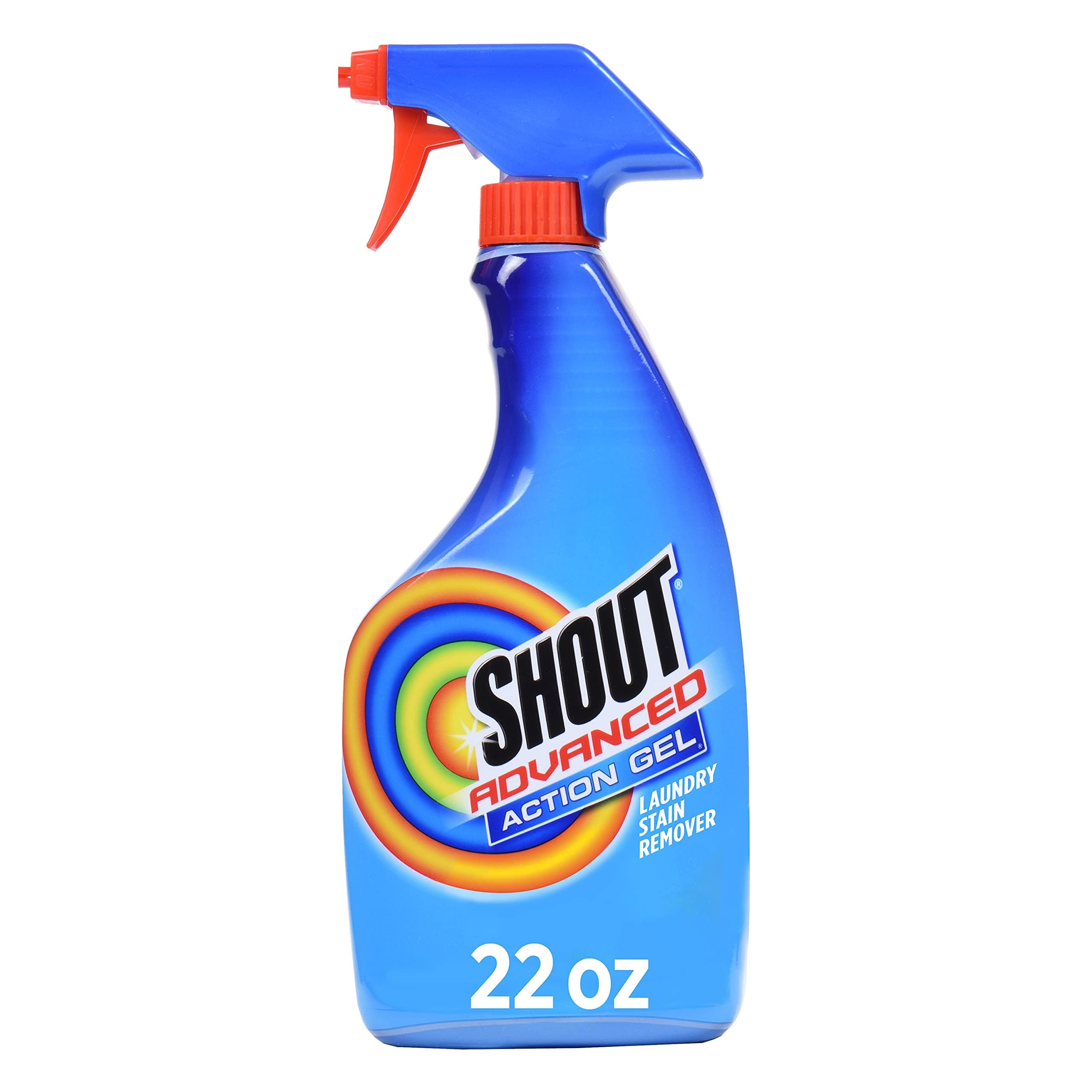 Shout Advanced Laundry Stain Remover Gel for Clothes Laundry, Breaks down stubborn, dried-in, and tough stains - 22oz Spray