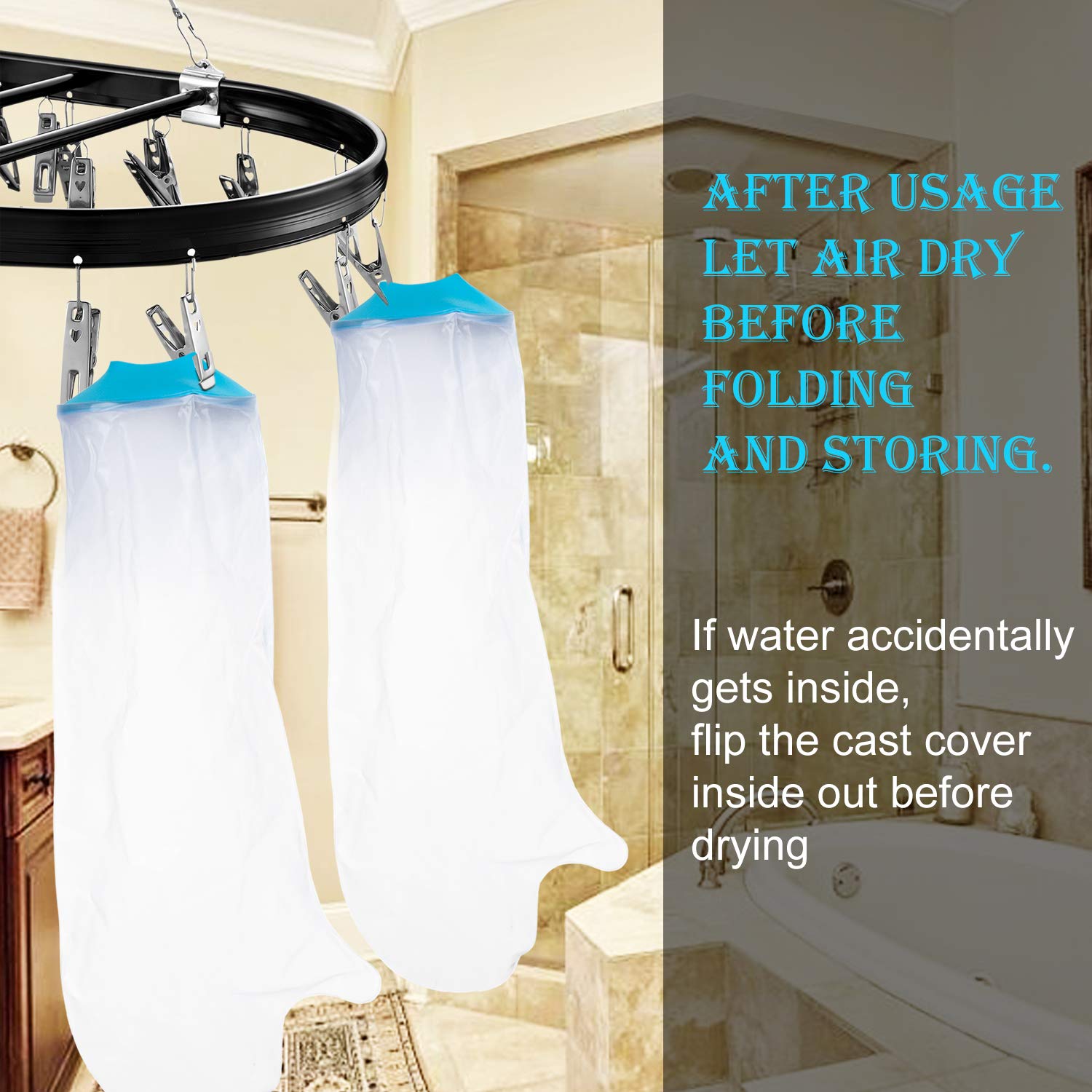 Cast Covers for Shower Arm Kids Waterproof Bath Soft comfortable Watertight seal to Keep Wounds Dry,Child Bandage Protector Covers Broken Hand,Wrist, Finger,Elbow,Fit Arm Circumference 6.3" to14.9"