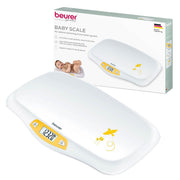 Beurer BY80 Digital Baby Scale, Infant Scale for Weighing in Pounds, Ounces, or Kilograms up to 44 lbs, Newborn Baby Scale with Hold Function, Pet Scale for Cats and Dogs