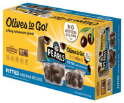 Pearls Olives To Go! Large Ripe Pitted Olives, Pack of 16, 1.2 oz Cups