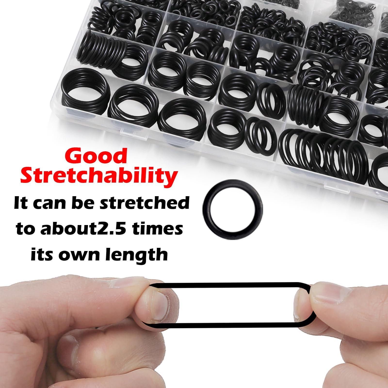 ZDBB 1010 Pcs Rubber O Rings Kit 22 Size Universal O-Ring Assortment Set for Automotive Faucet Pressure Washers Plumbing Sealing Repair,Air or Gas Connections,Resist Oil and Heat