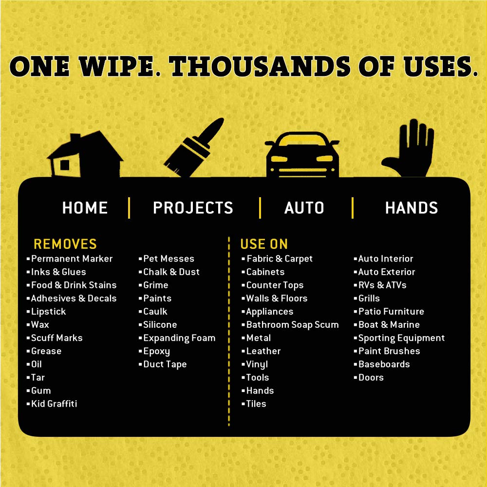 Tub O' Towels TW90 Heavy-Duty 10" x 12" Size Multi-Surface Cleaning Wipes, (10" x 12" wipes) Per Canister, Pack of 1, 90 Count Total