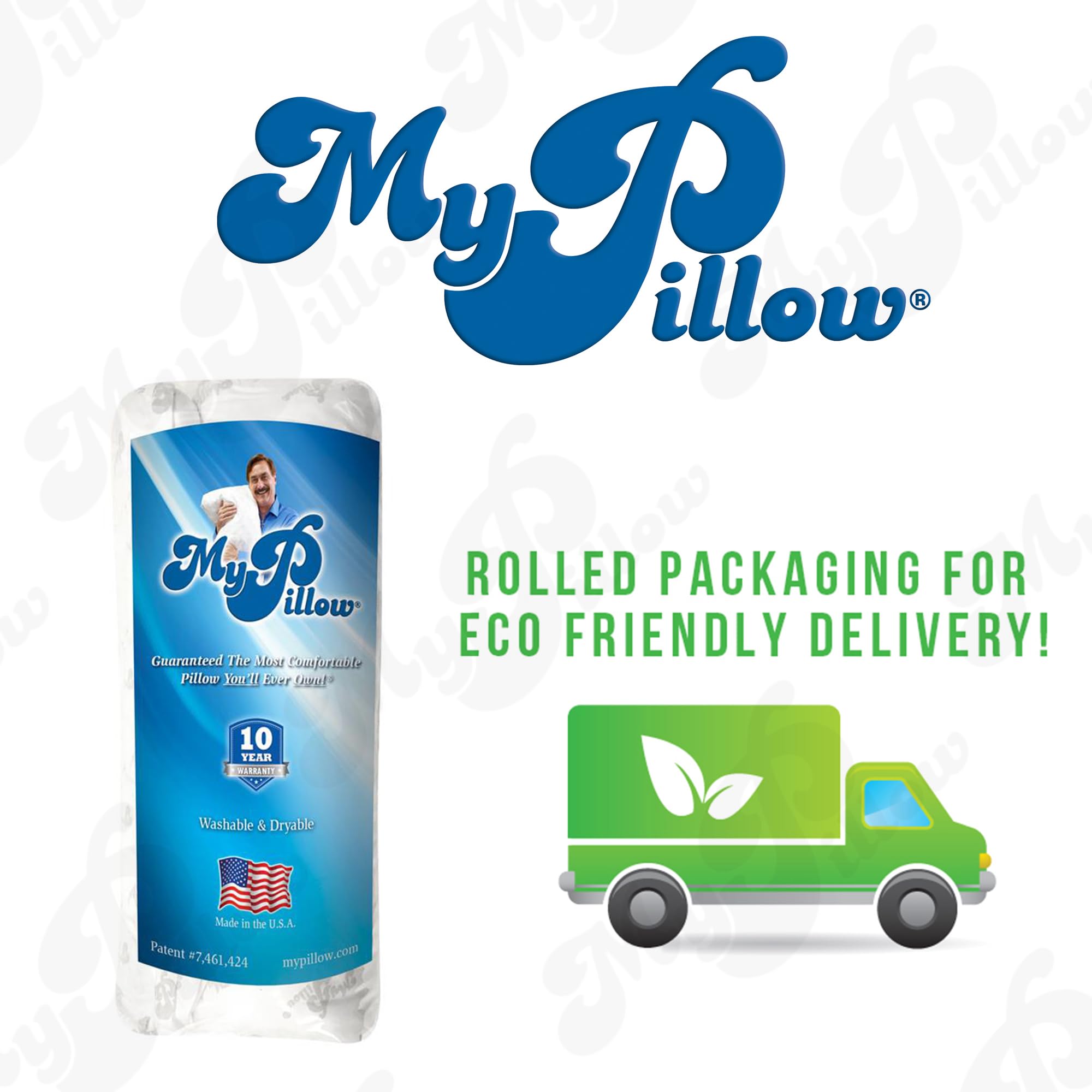 MyPillow Bedding Bed Pillows for Sleeping Standard Size, Perfect for Back, Stomach or Side Sleepers - My Pillow Classic Pillow [Standard, Medium]