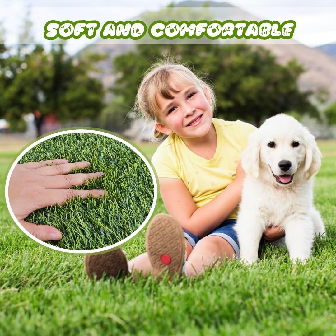 CooZero Artificial Grass, Professional Dog Grass Mat, Potty Training Rug and Replacement Turf Outdoor Rug Patio Lawn Decoration, Easy to Clean with Drainage Holes(47.3x31.5 inches)