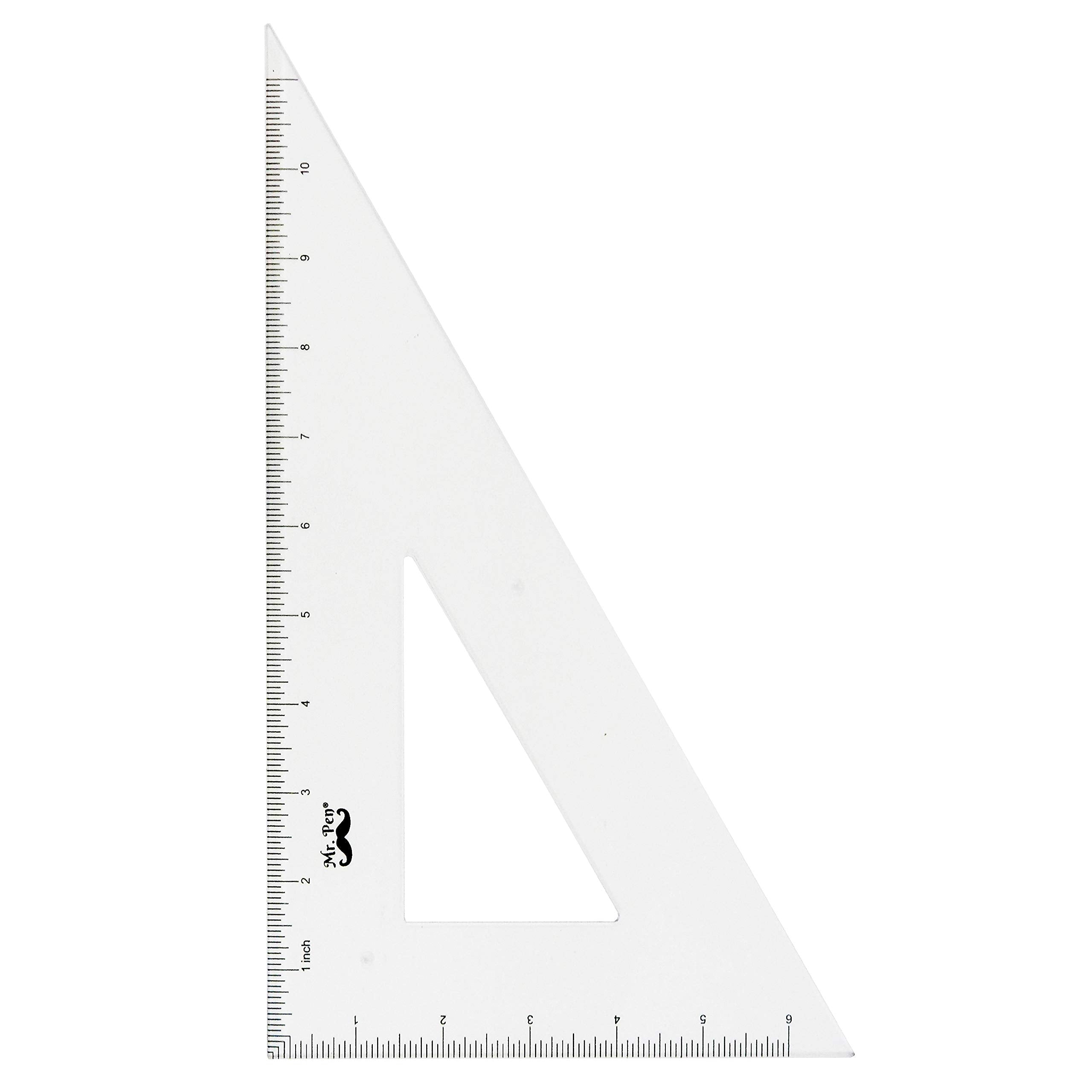 Mr. Pen Architectural Triangular Ruler Set with 12 Inch Triangular Scale, 11 Inch 30/60 and 8 Inch 45/90 Triangles, Back to School Supplies